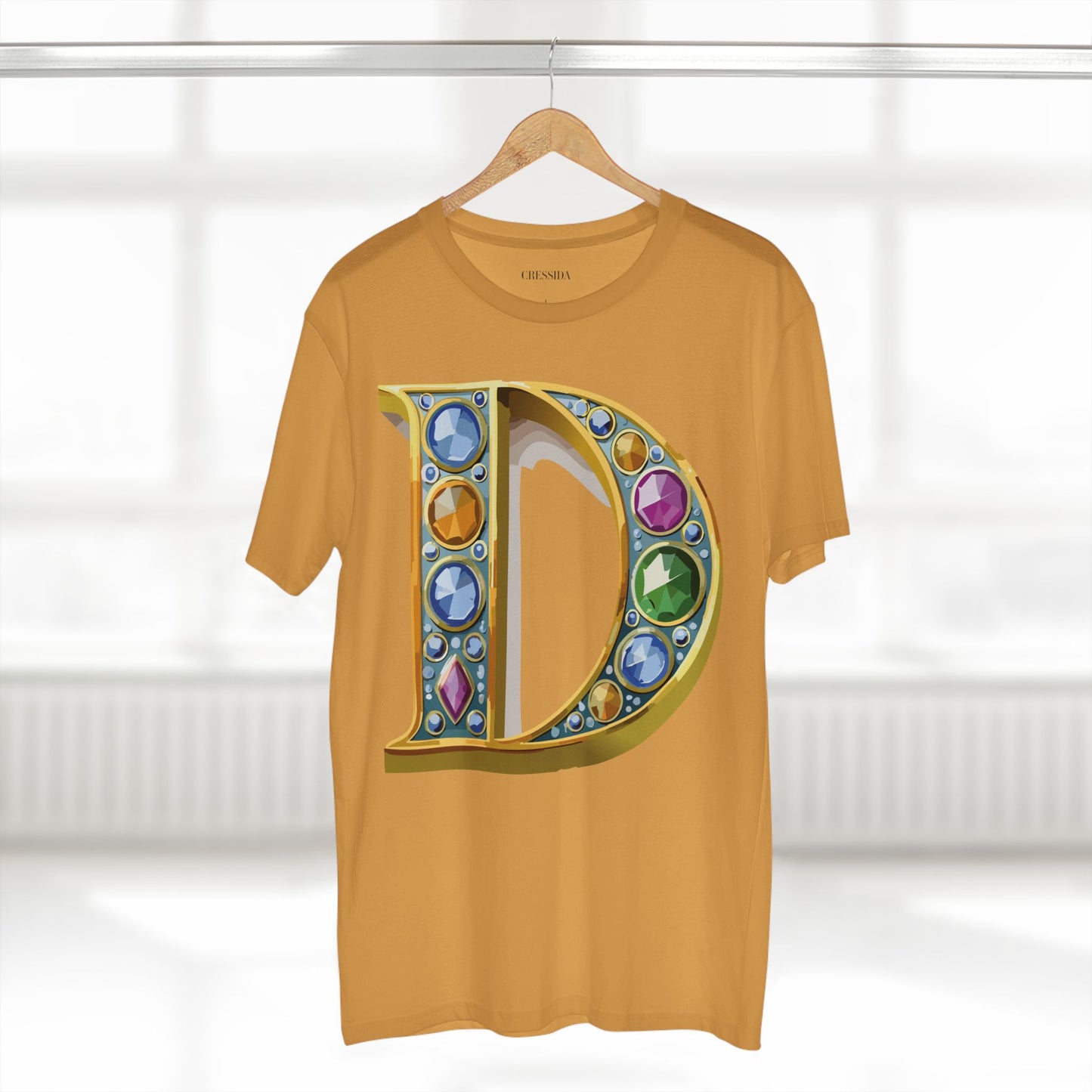 Letter Shirt, Shirt with Letters, Tee Shirt with Gold Letters