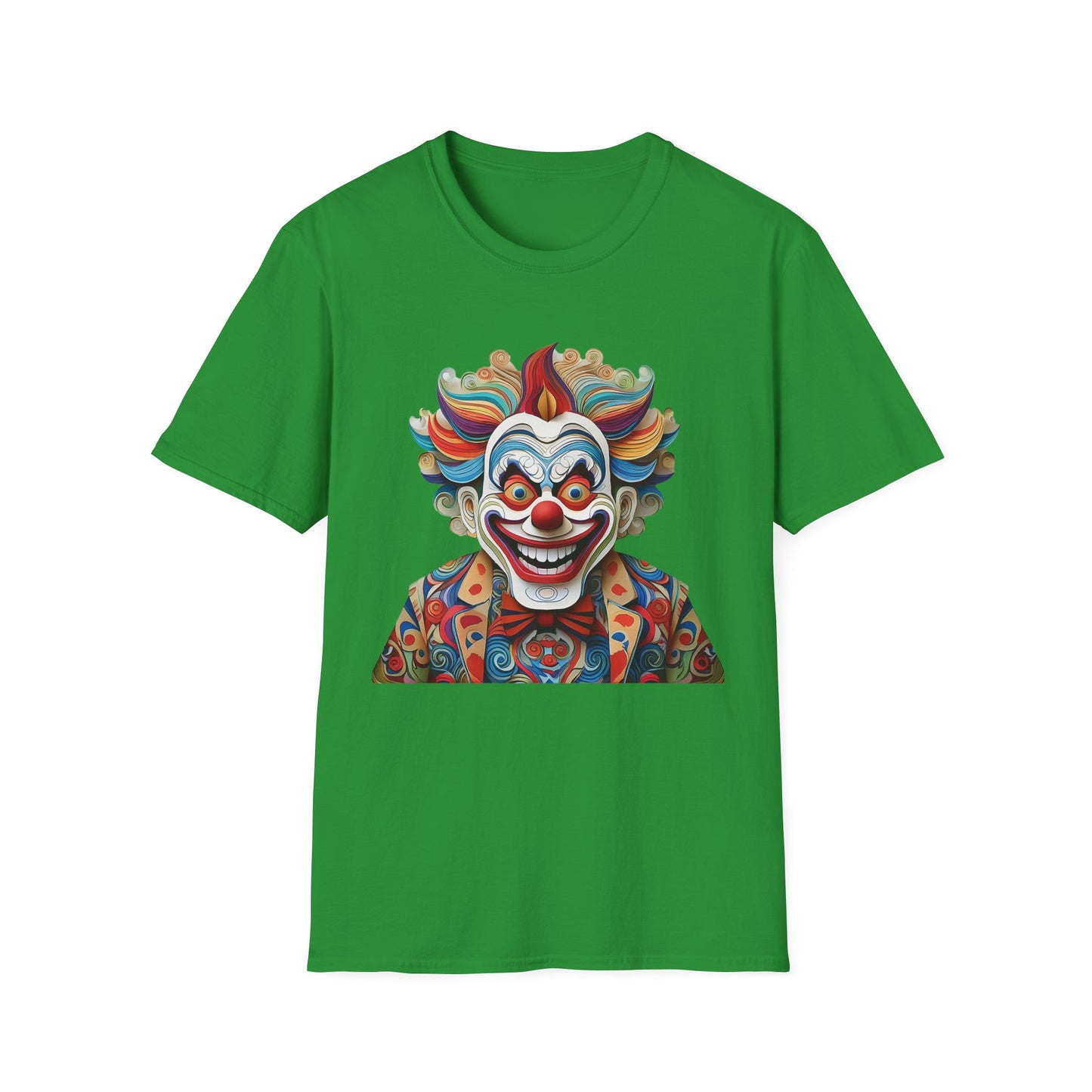 Clown Shirt, T Shirt with Clown, Funny Man Shirt, Tee Shirt with Funny Man, Circus Shirt, Shirt with Circus, Scary Man Shirt, Shirt with Scary Man