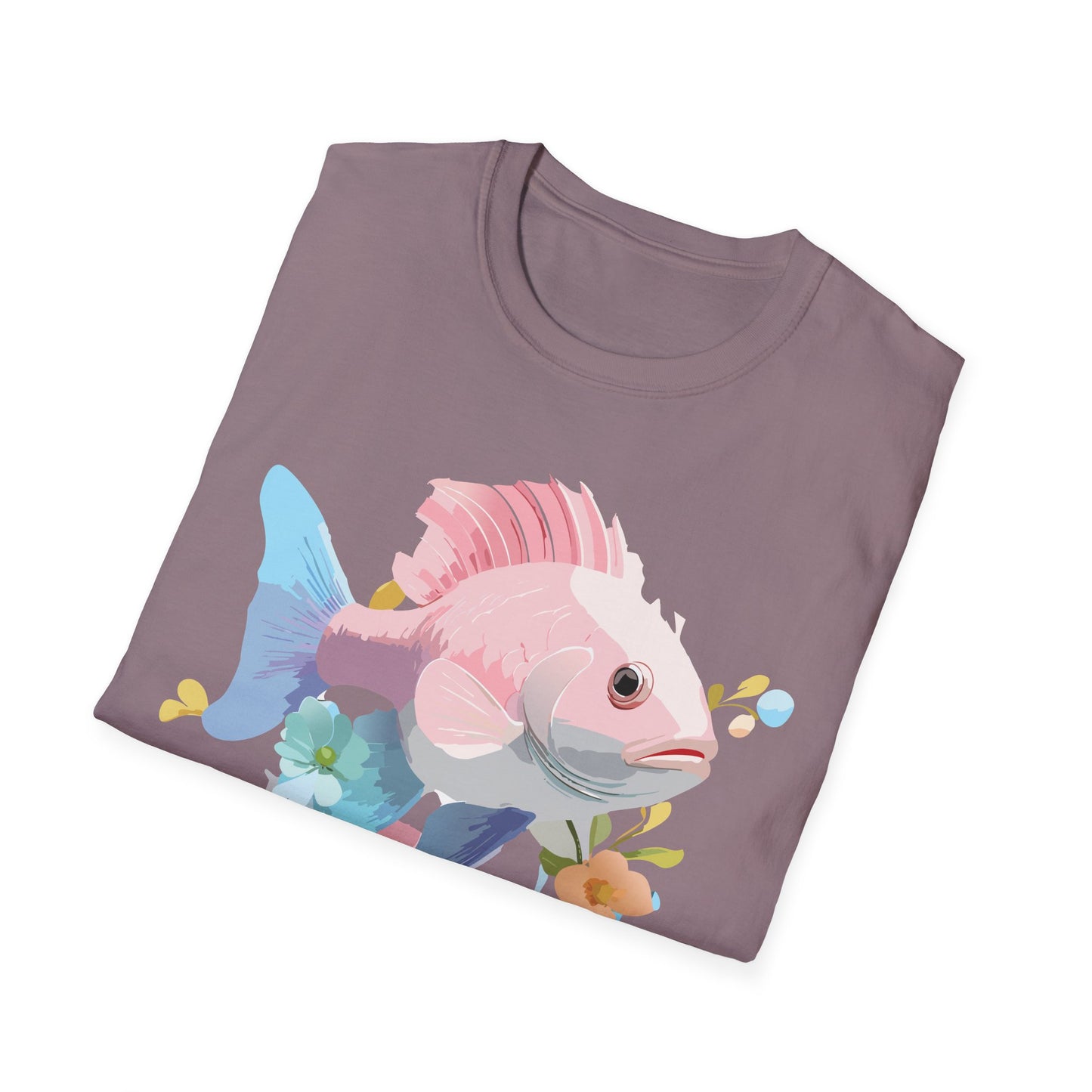 Fish Art Design Shirt, T Shirt with Fish, Graphic Shirt, Tee Shirt with Graphic Design, Shirt with Fish Graphic Art