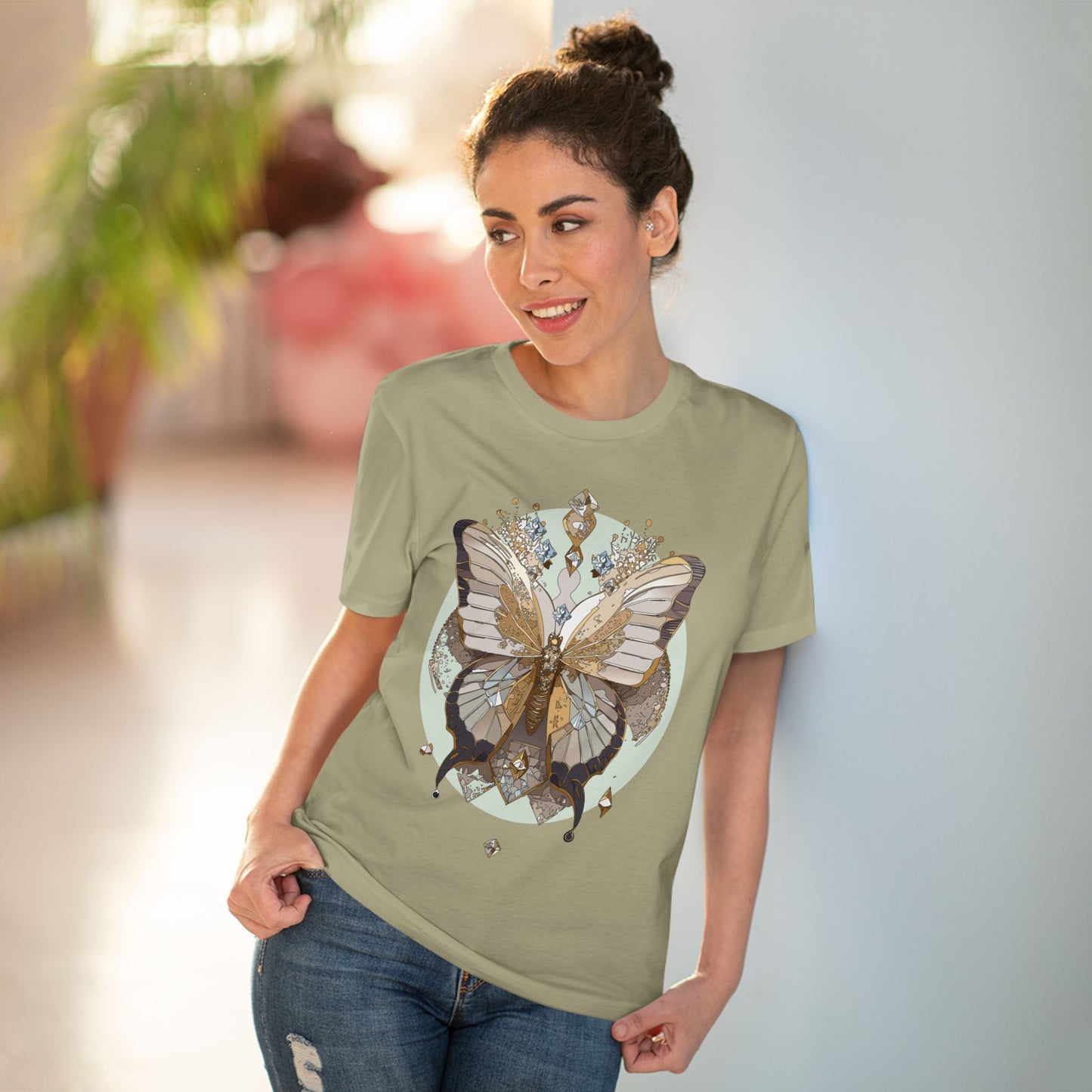 Organic T-shirt with Butterfly