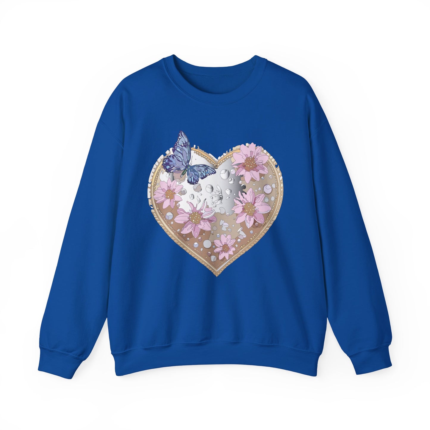 Floral Heart Sweatshirt, Floral Love Sweatshirt, Valentine's Day Sweatshirt, Heart Floral Sweatshirt