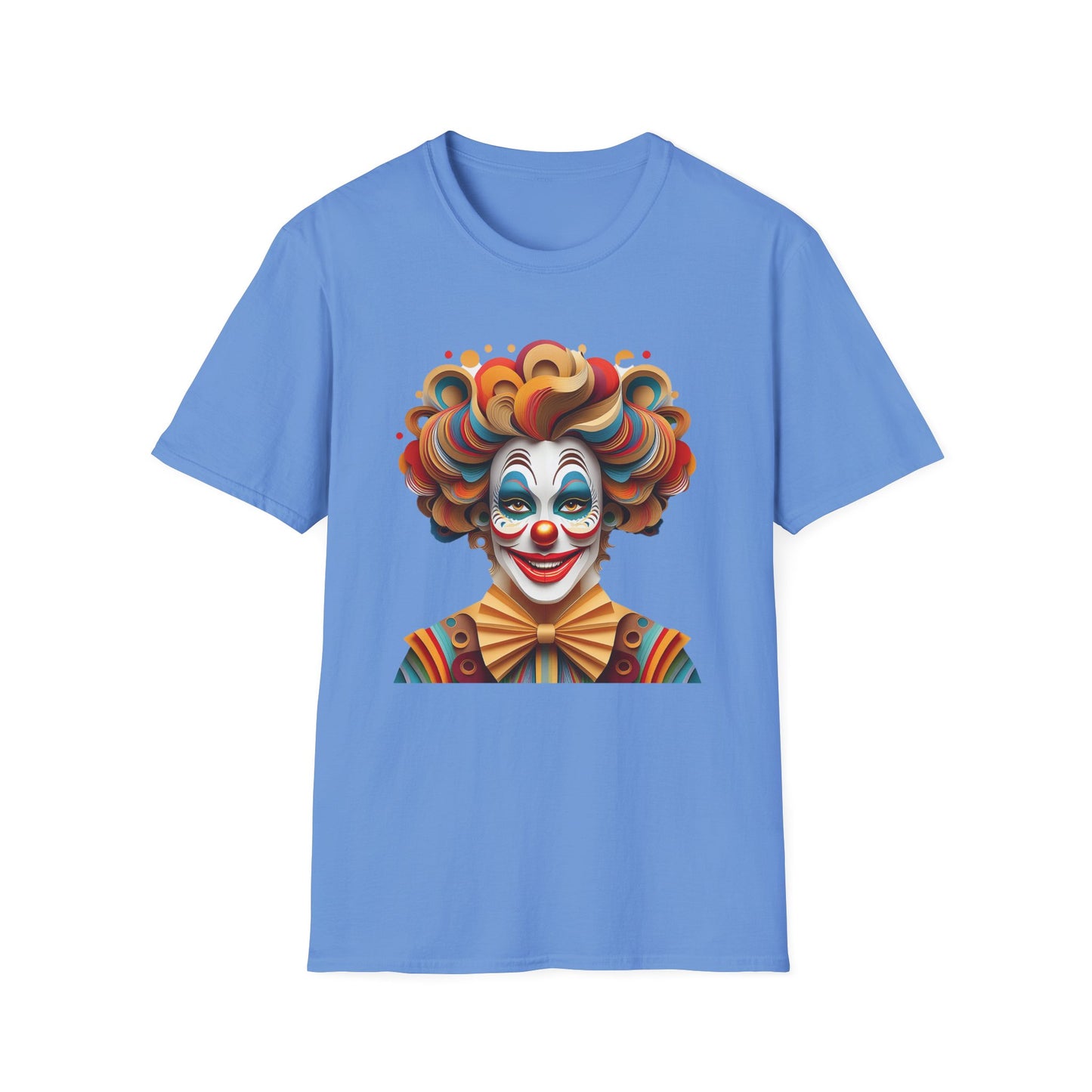 Clown Shirt, T Shirt with Clown, Funny Man Shirt, Tee Shirt with Funny Man, Circus Shirt, Shirt with Circus, Scary Man Shirt, Shirt with Scary Man
