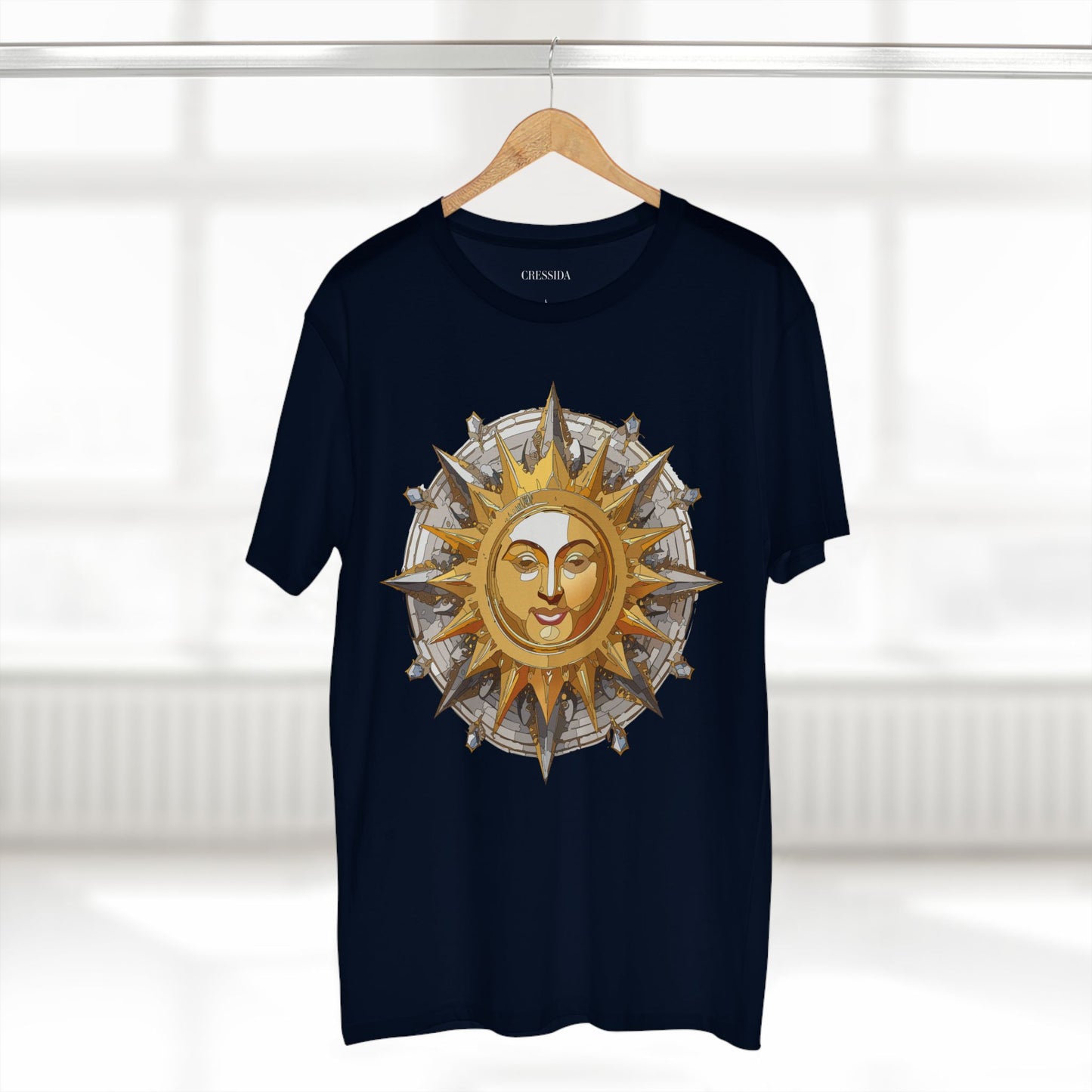 Sun Shirt, Shirt with Sun, Tee Shirt with Gold Sun
