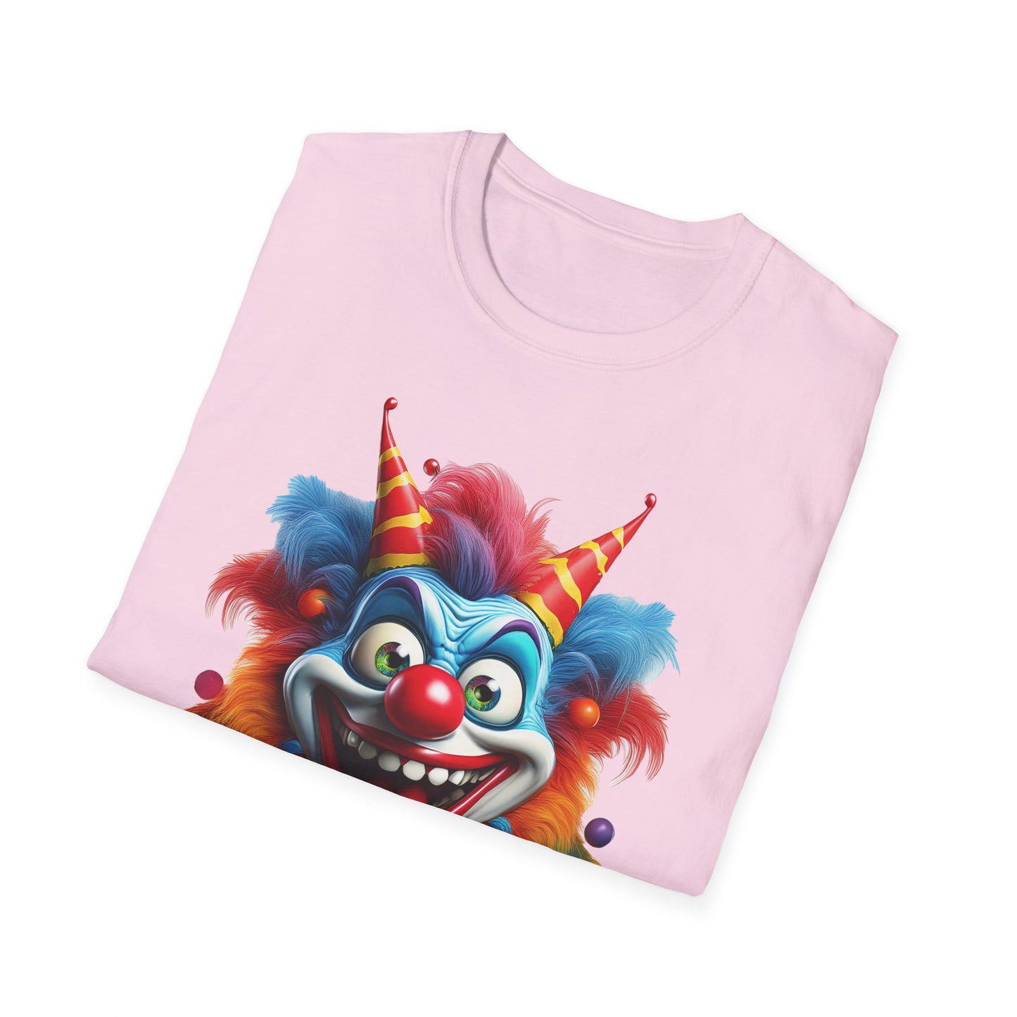 Clown Shirt, T Shirt with Clown, Funny Man Shirt, Tee Shirt with Funny Man, Circus Shirt, Shirt with Circus, Scary Man Shirt, Shirt with Scary Man