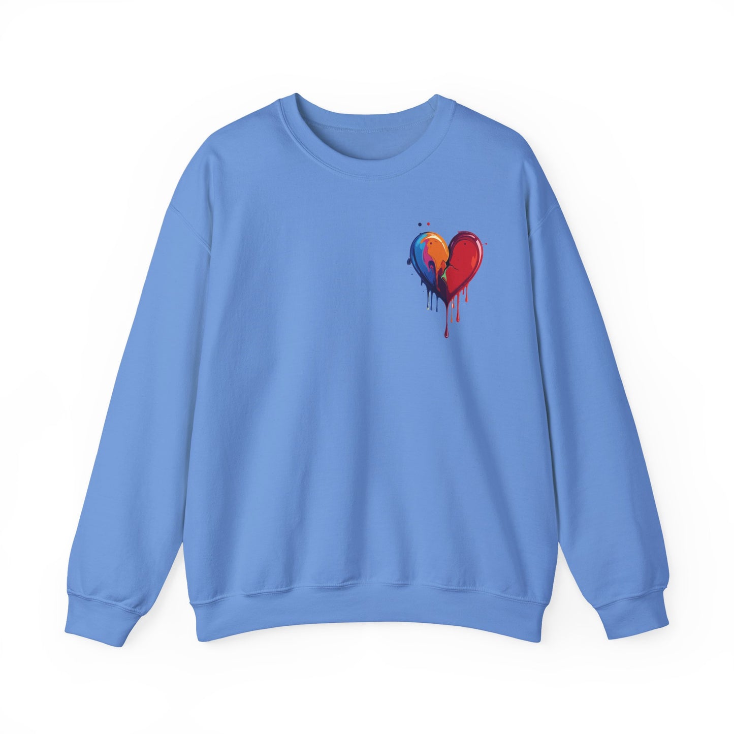 Small Bleeding Heart Sweatshirt, Small Heart Sweatshirt, Valentine's Day Sweatshirt, Heart Sweatshirt 117