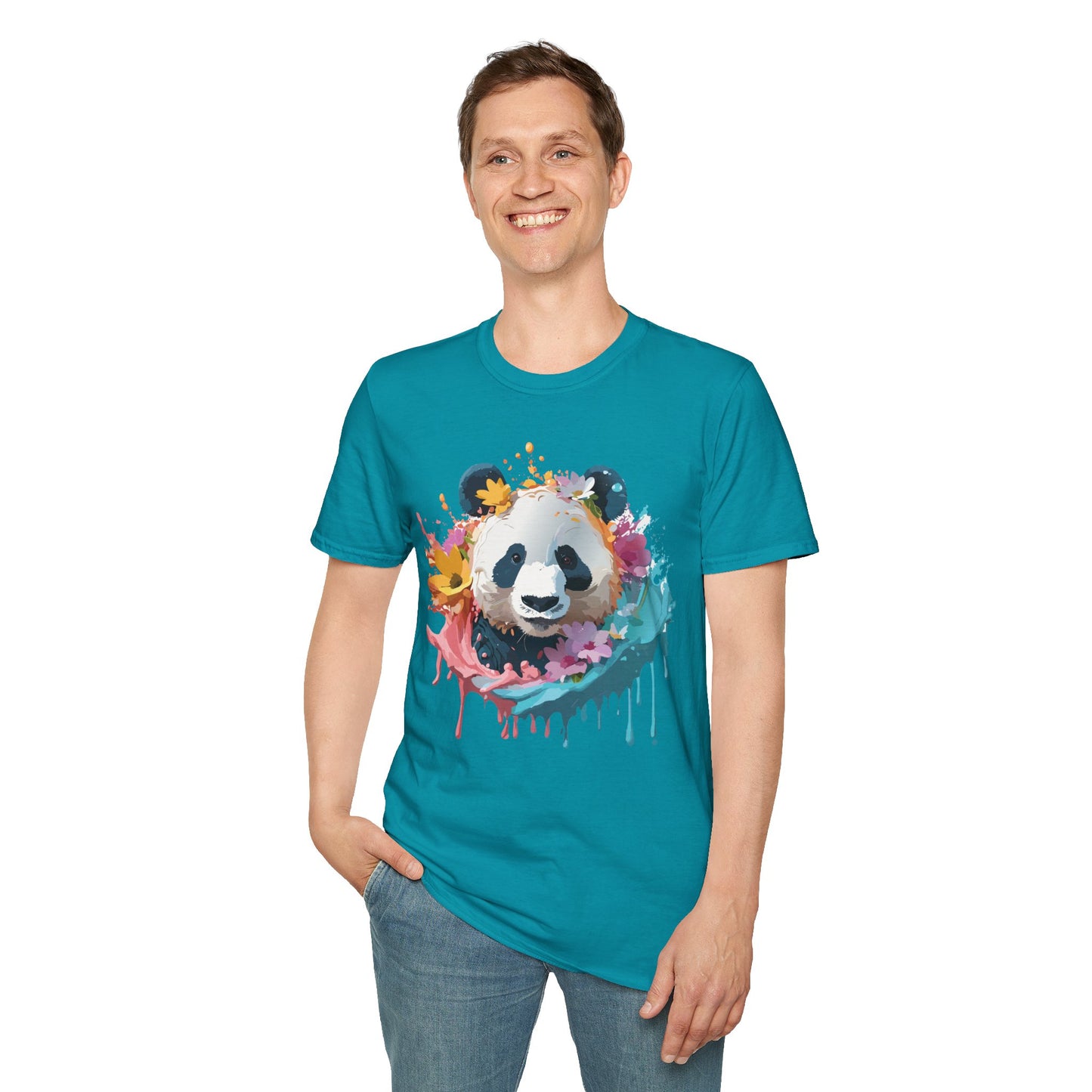 Panda Shirt, T Shirt with Panda, Animal Shirt, Tee Shirt with Animals