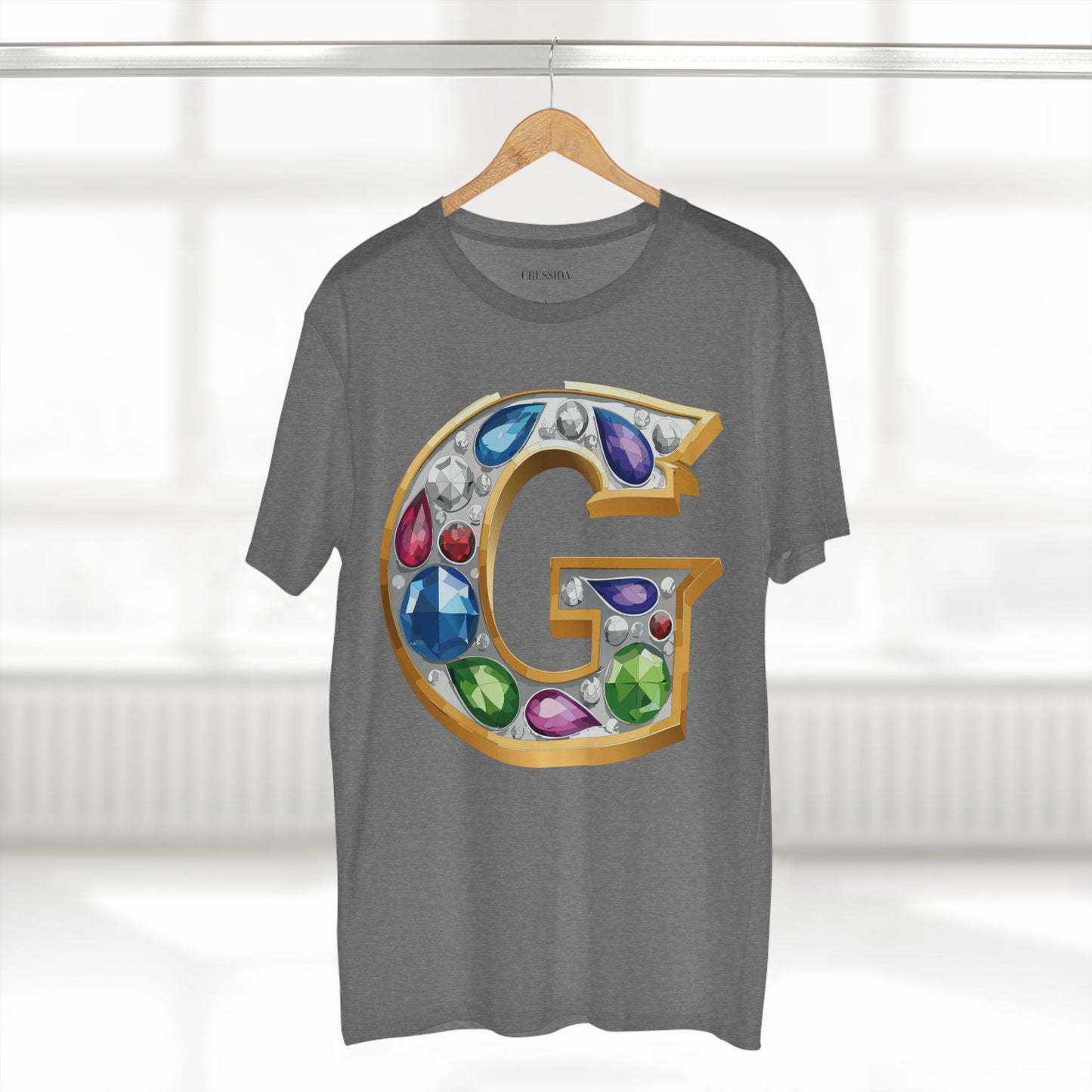 Letter Shirt, Shirt with Letters, Tee Shirt with Gold Letters