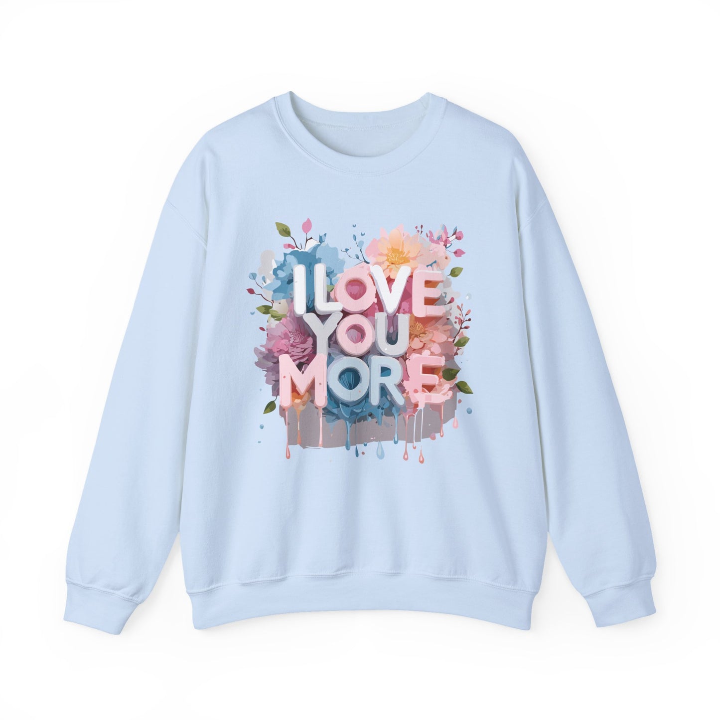 Floral Love Sweatshirt, Valentine's Day Sweatshirt, Love Flower Sweatshirt