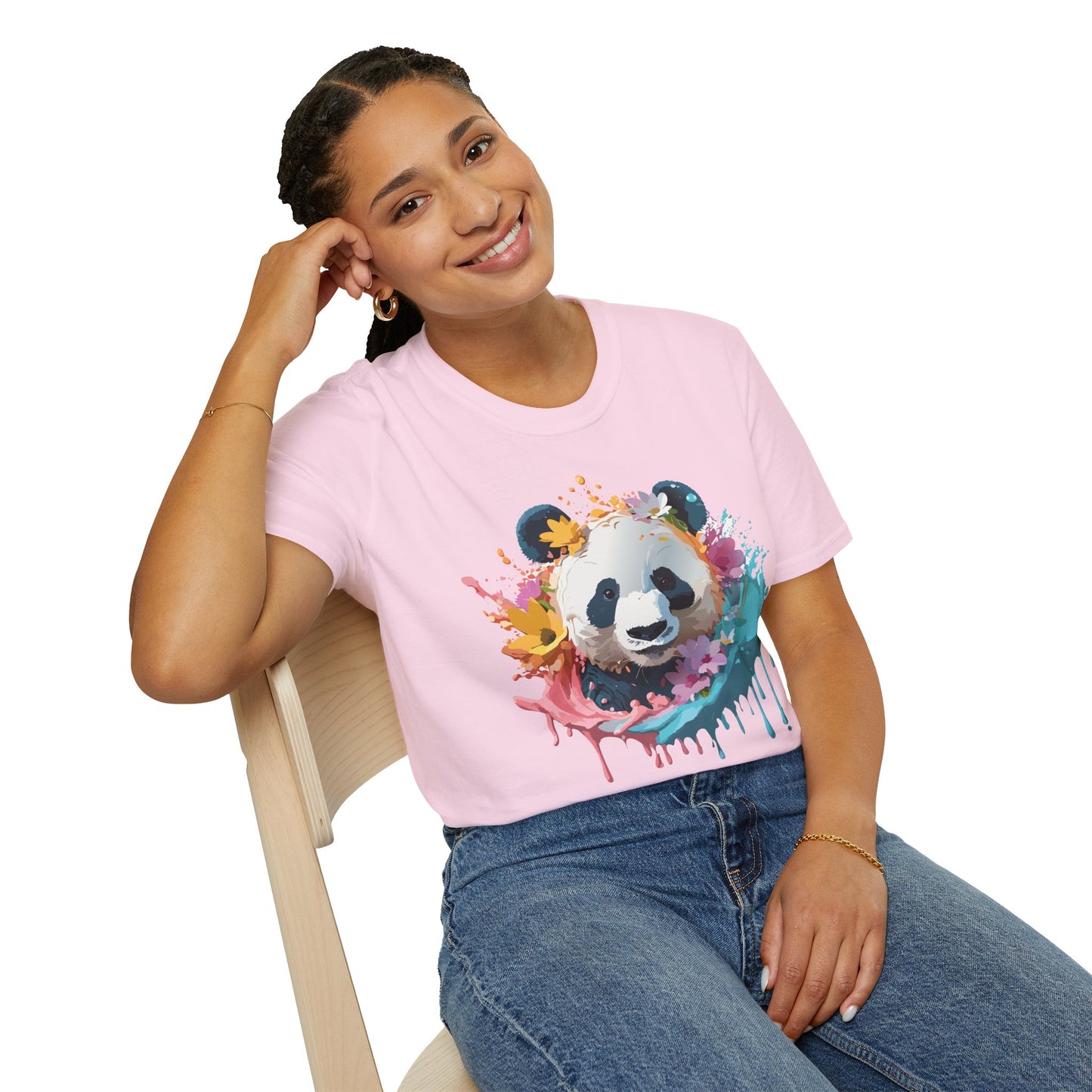 Panda Shirt, T Shirt with Panda, Animal Shirt, Tee Shirt with Animals