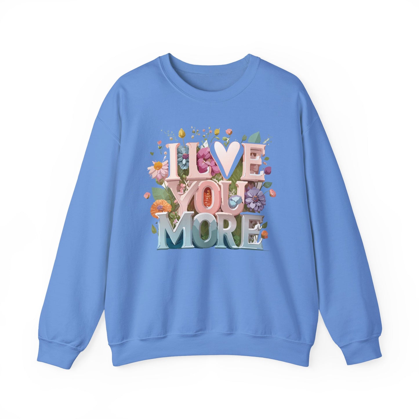 Floral Love Sweatshirt, Valentine's Day Sweatshirt, Love Flower Sweatshirt