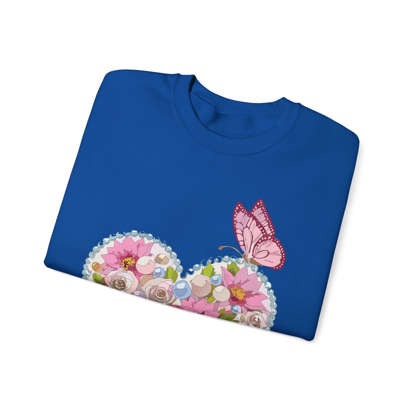 Floral Heart Sweatshirt, Floral Love Sweatshirt, Valentine's Day Sweatshirt, Heart Floral Sweatshirt