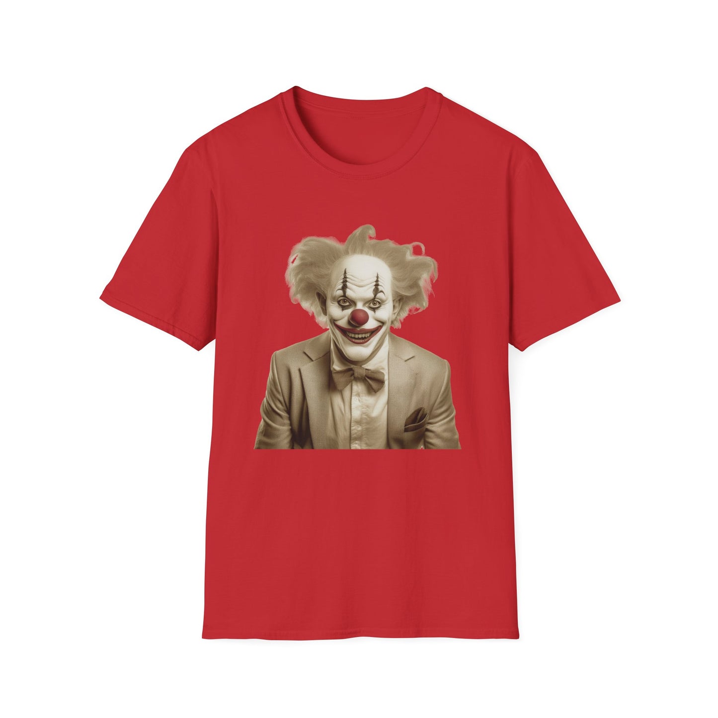 Clown Shirt, T Shirt with Clown, Funny Man Shirt, Tee Shirt with Funny Man, Circus Shirt, Shirt with Circus, Scary Man Shirt, Shirt with Scary Man