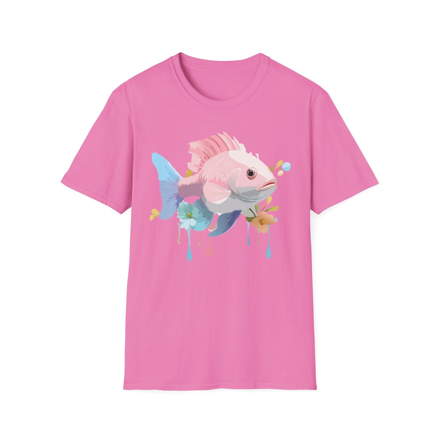 Fish Art Design Shirt, T Shirt with Fish, Graphic Shirt, Tee Shirt with Graphic Design, Shirt with Fish Graphic Art