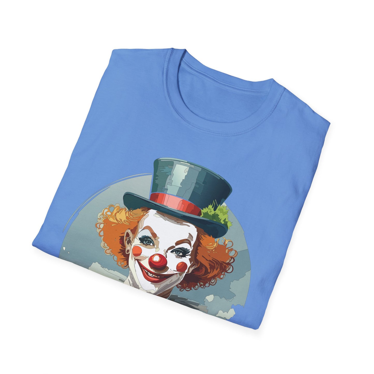 Clown Shirt, T Shirt with Clown, Funny Man Shirt, Tee Shirt with Funny Man, Circus Shirt, Shirt with Circus, Scary Man Shirt, Shirt with Scary Man