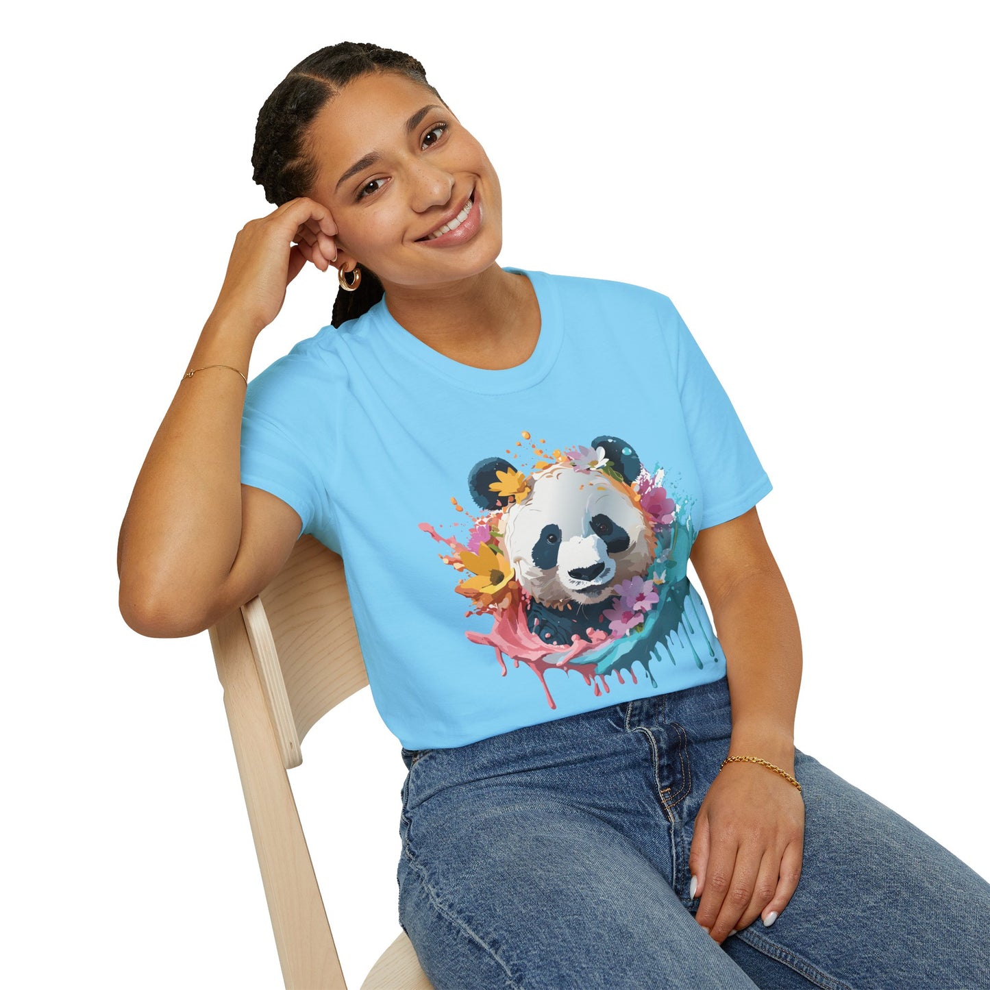 Panda Shirt, T Shirt with Panda, Animal Shirt, Tee Shirt with Animals