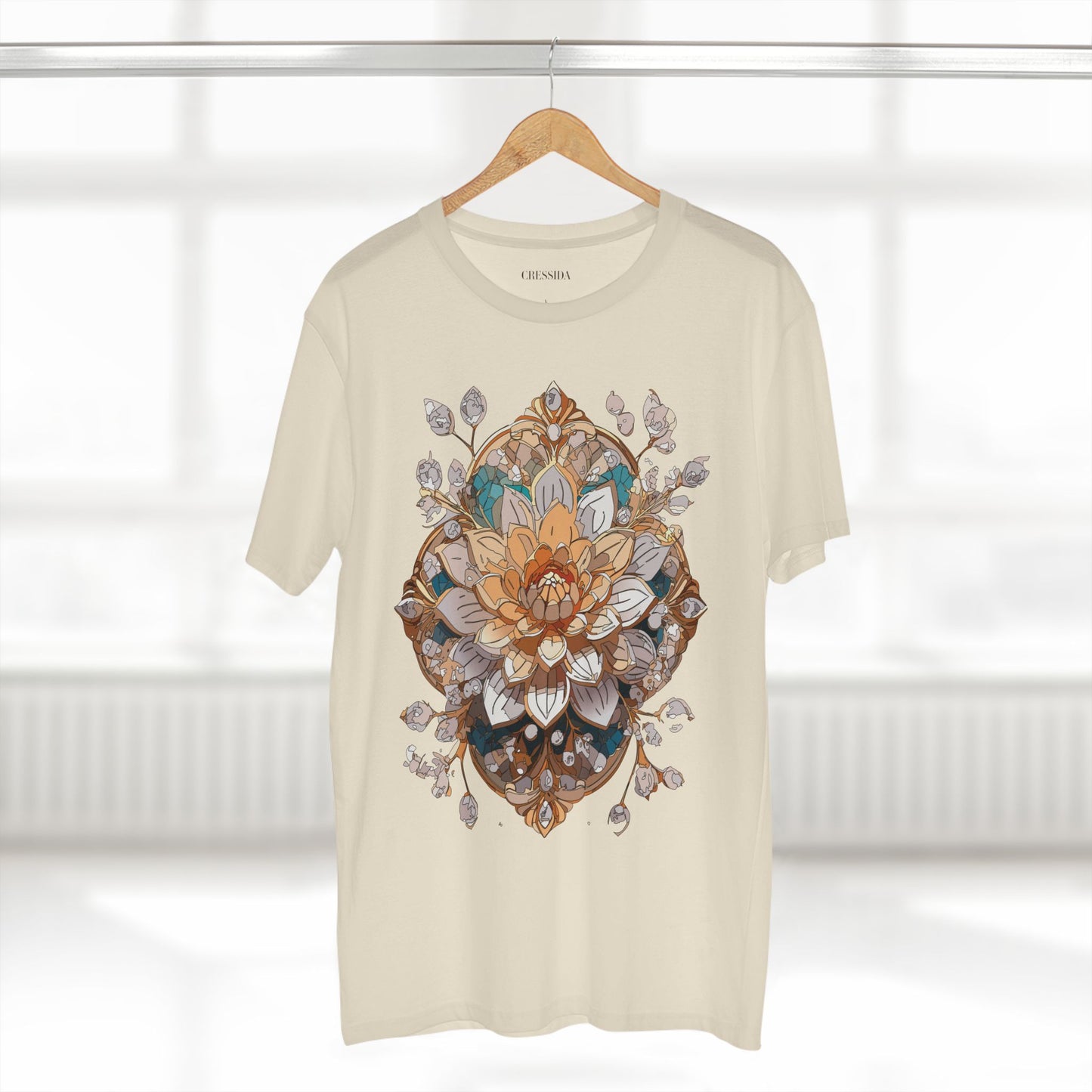 Floral Shirt, Shirt with Flower, Tee Shirt with Antique Flower