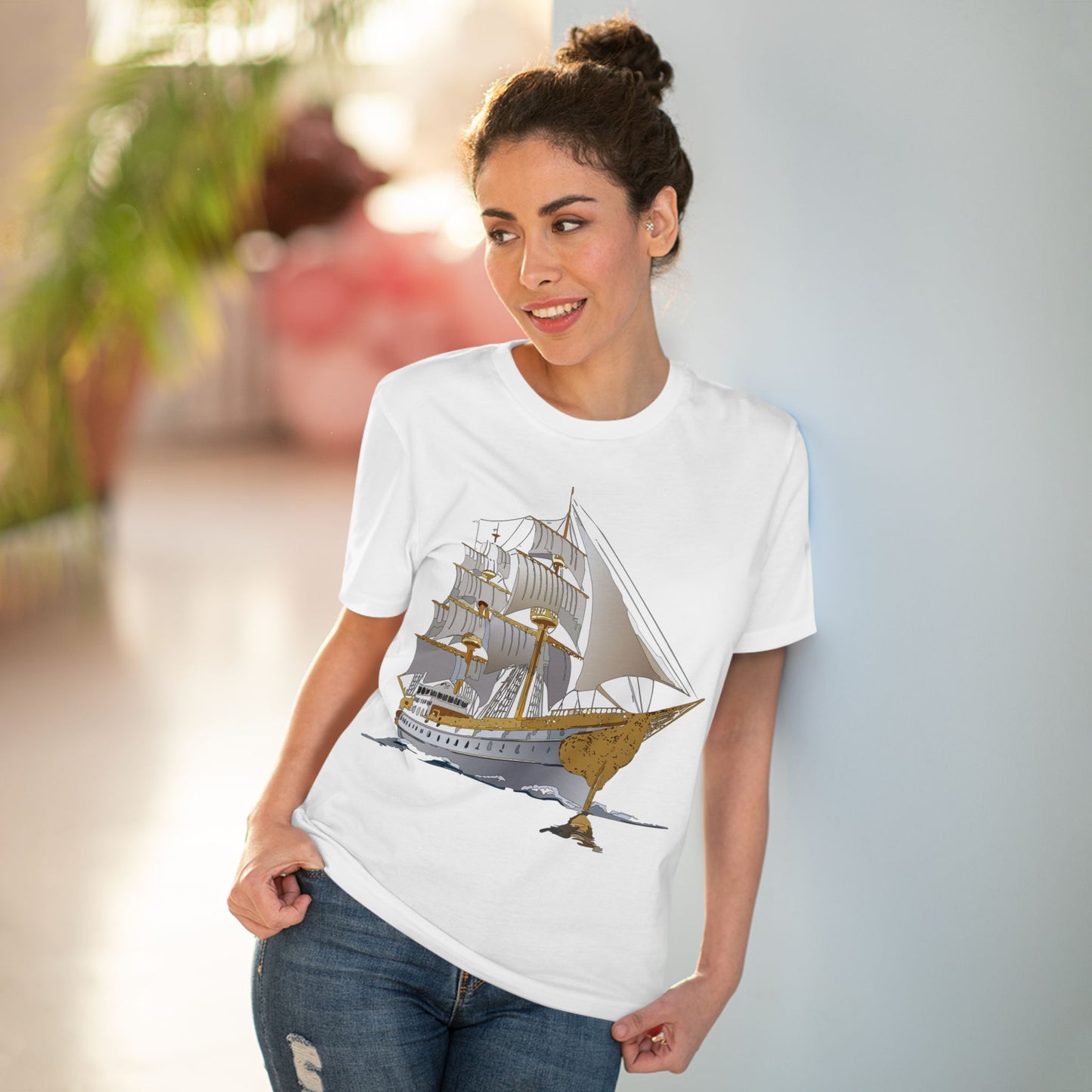 Organic T-shirt with Ship