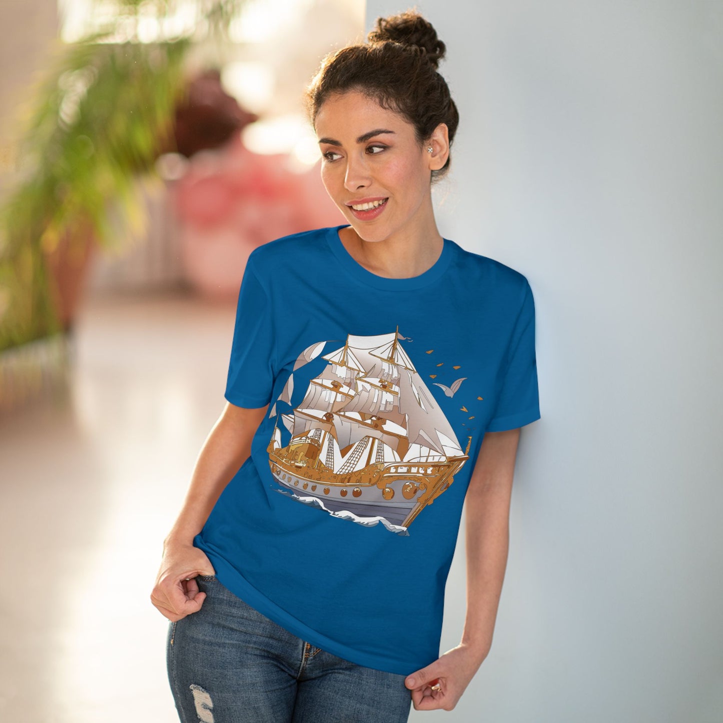 Organic T-shirt with Ship