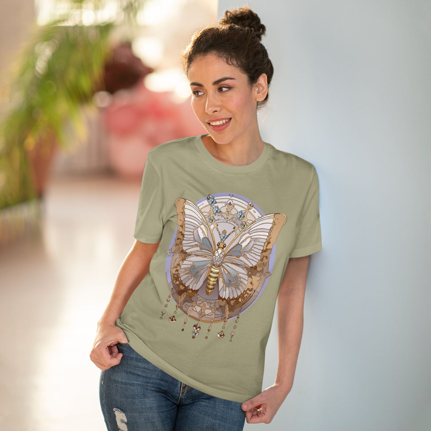 Organic T-shirt with Butterfly