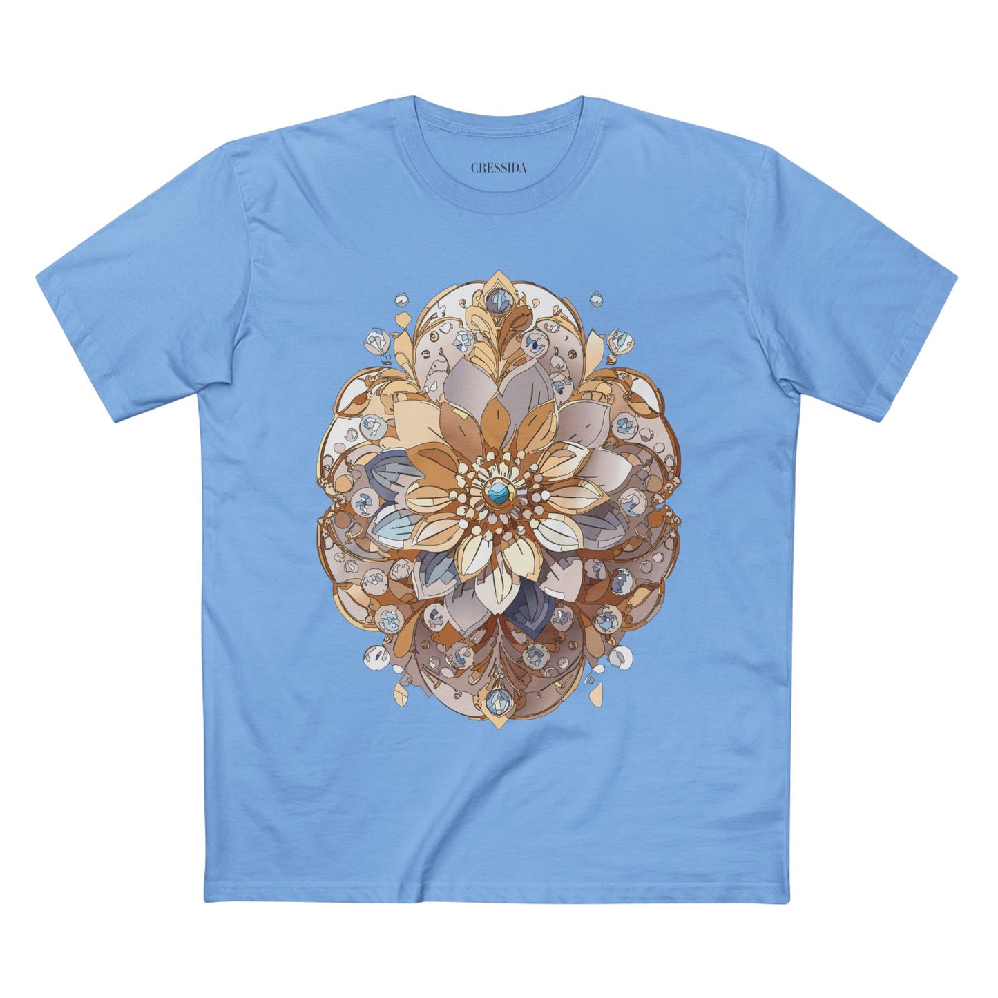 Floral Shirt, Shirt with Flower, Tee Shirt with Antique Flower