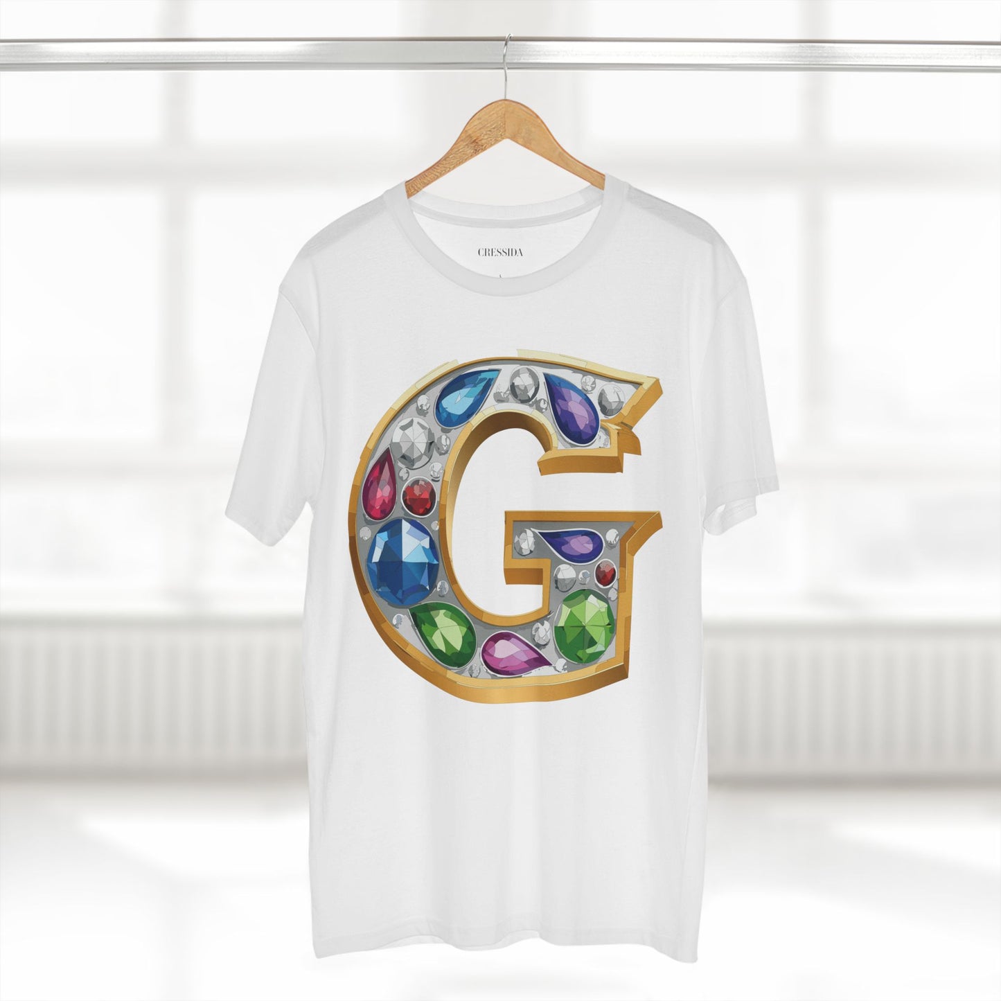 Letter Shirt, Shirt with Letters, Tee Shirt with Gold Letters