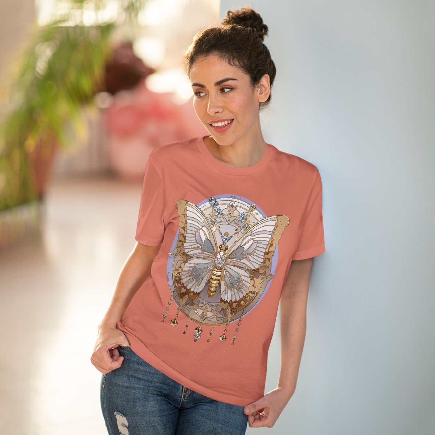 Organic T-shirt with Butterfly