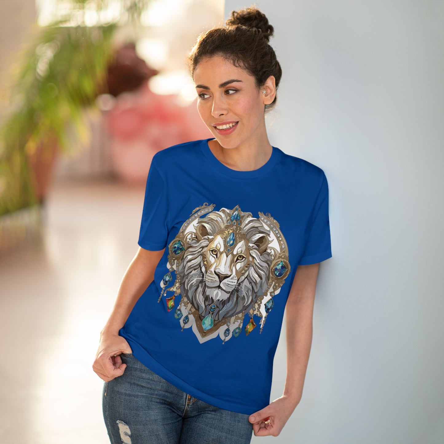 Organic T-shirt with Animals - Lion