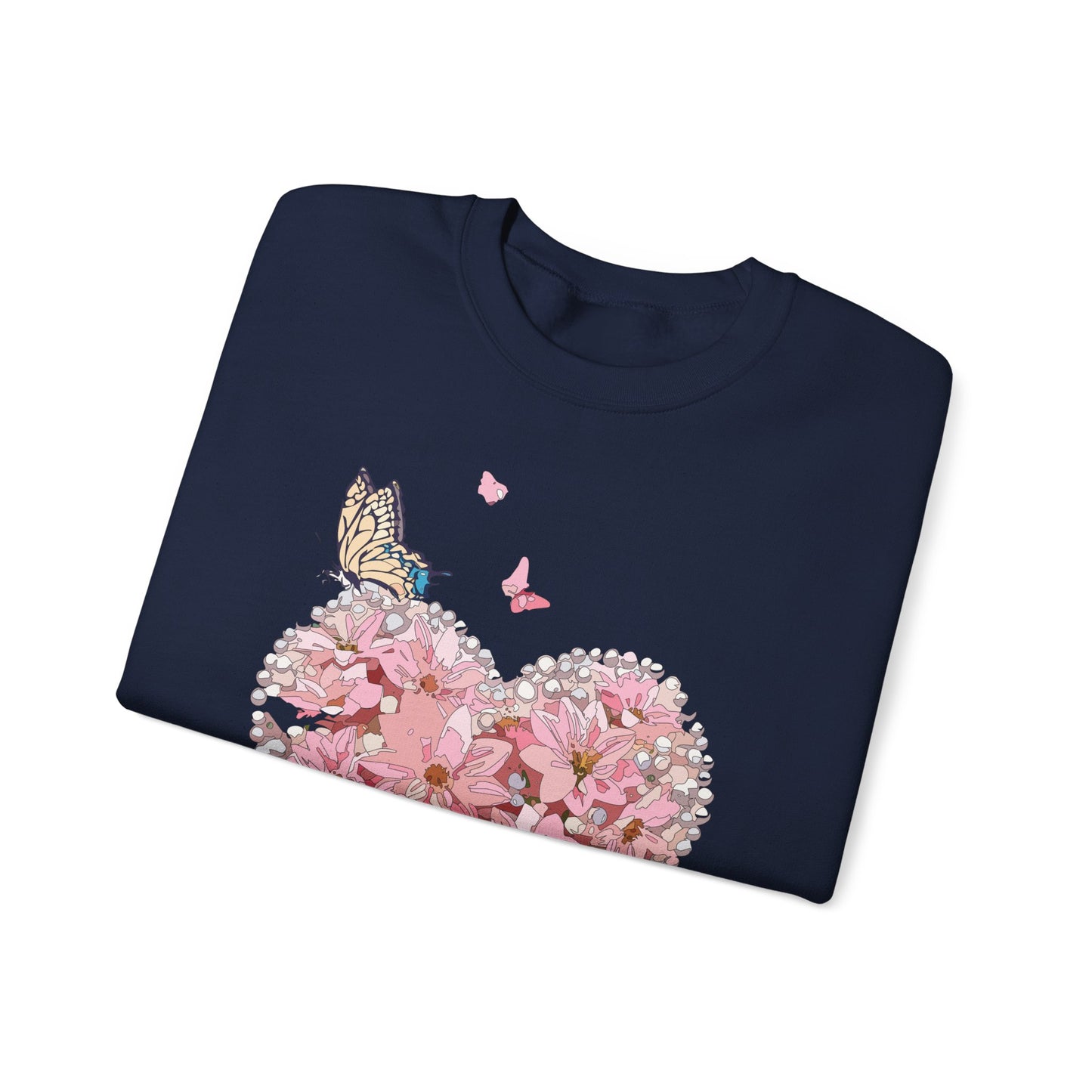 Floral Heart Sweatshirt, Floral Love Sweatshirt, Valentine's Day Sweatshirt, Heart Floral Sweatshirt