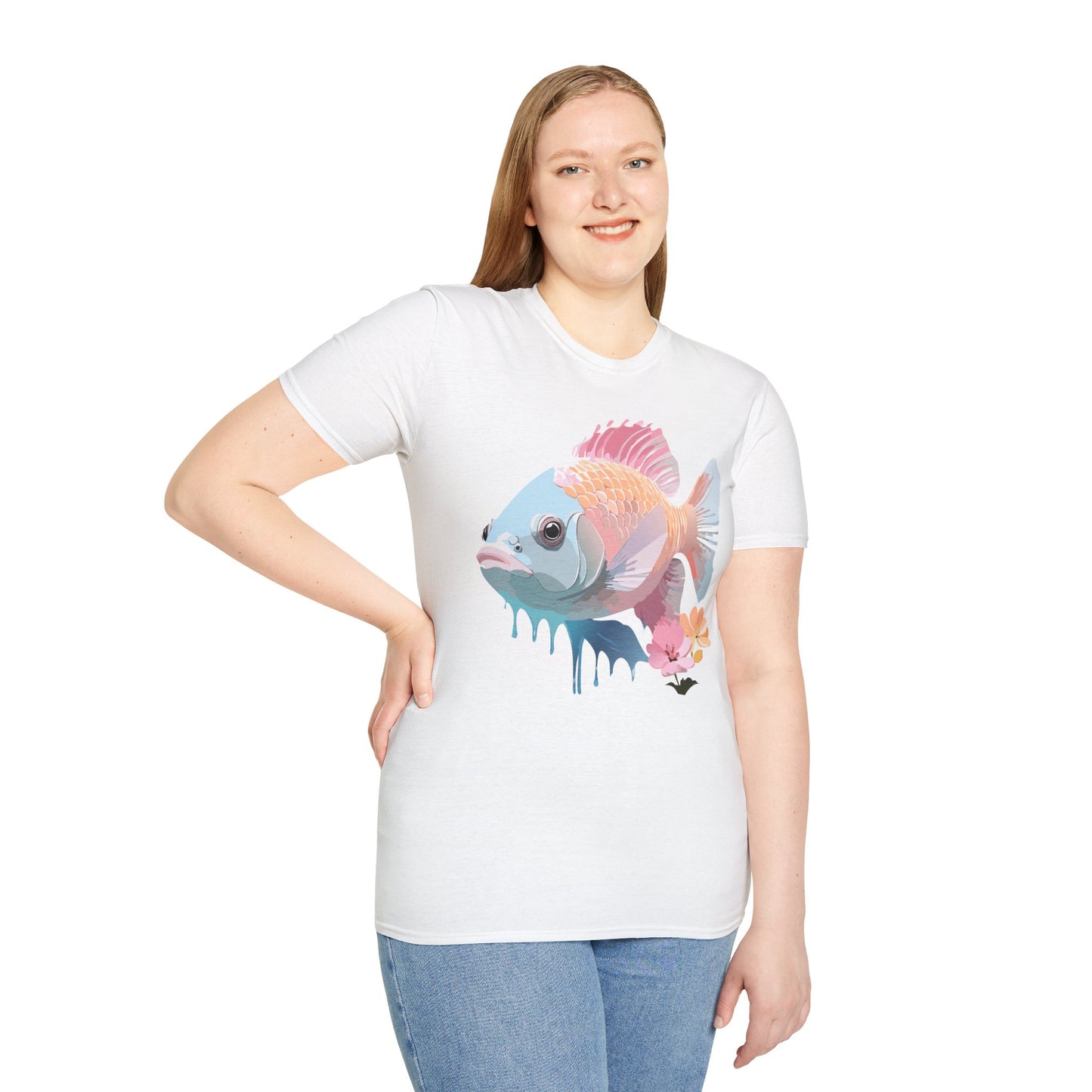 Copy of Fish Art Design Shirt, T Shirt with Fish, Graphic Shirt, Tee Shirt with Graphic Design, Shirt with Fish Graphic Art
