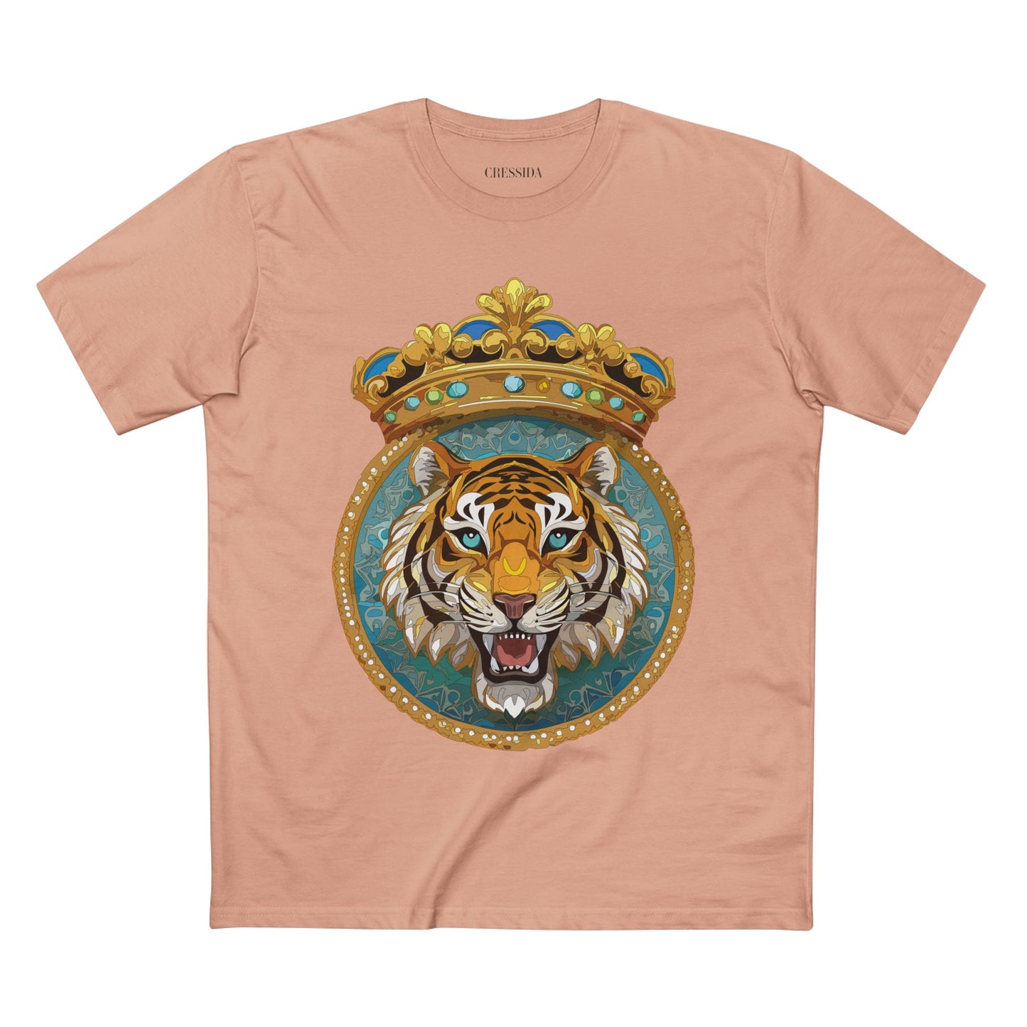 Unisex Animal Art Tee With Antique Medallion Design Premium Cotton Shirt