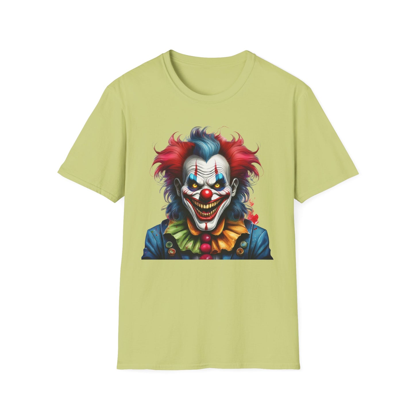 Clown Shirt, T Shirt with Clown, Funny Man Shirt, Tee Shirt with Funny Man, Circus Shirt, Shirt with Circus, Scary Man Shirt, Shirt with Scary Man