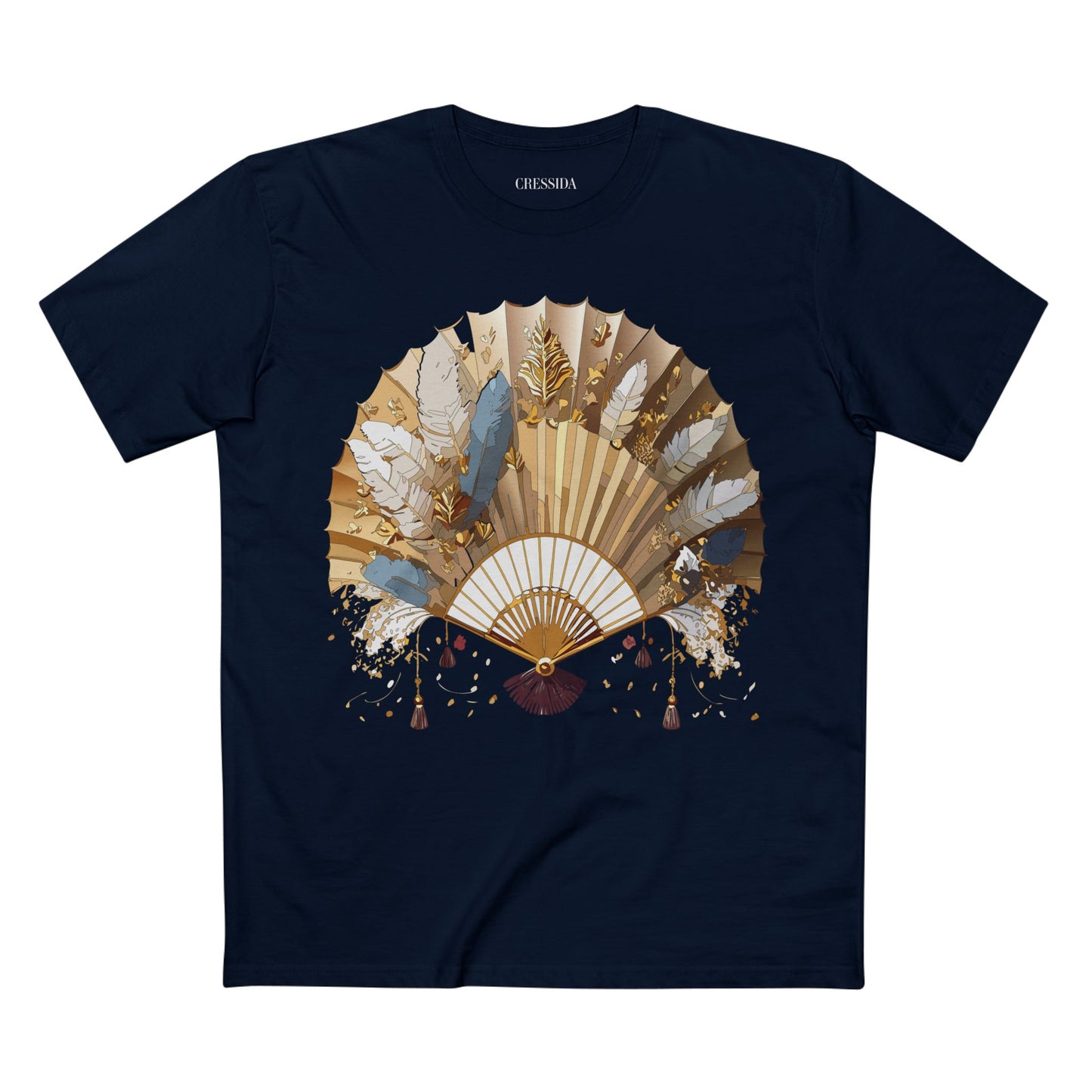 Fan shirt, Shirt with Fan, Tee Shirt with Antique Fan