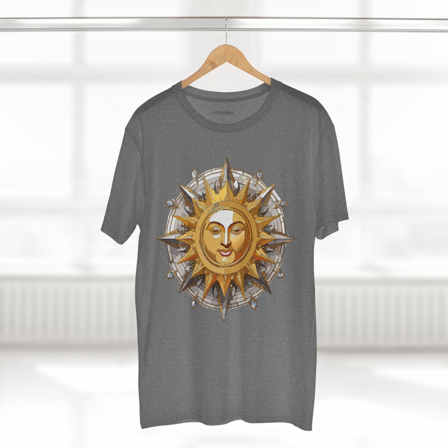 Sun Shirt, Shirt with Sun, Tee Shirt with Gold Sun