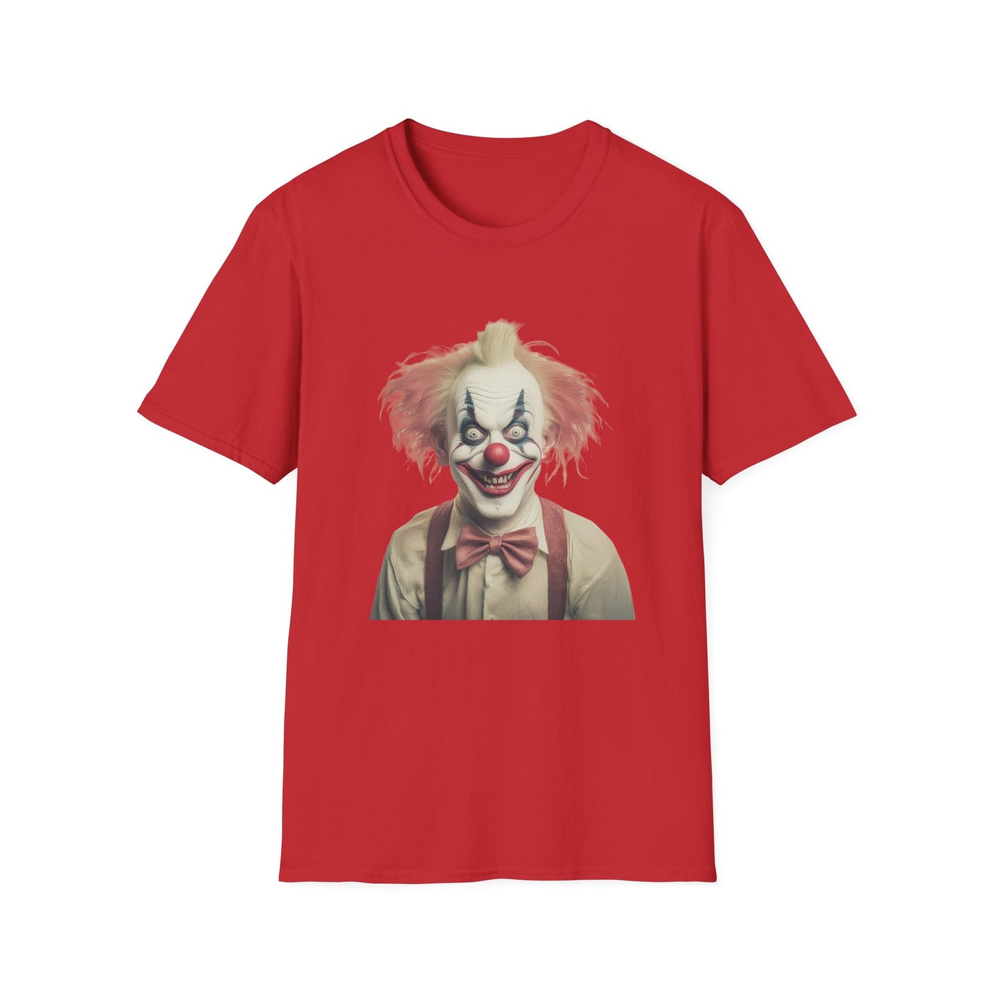 Clown Shirt, T Shirt with Clown, Funny Man Shirt, Tee Shirt with Funny Man, Circus Shirt, Shirt with Circus, Scary Man Shirt, Shirt with Scary Man