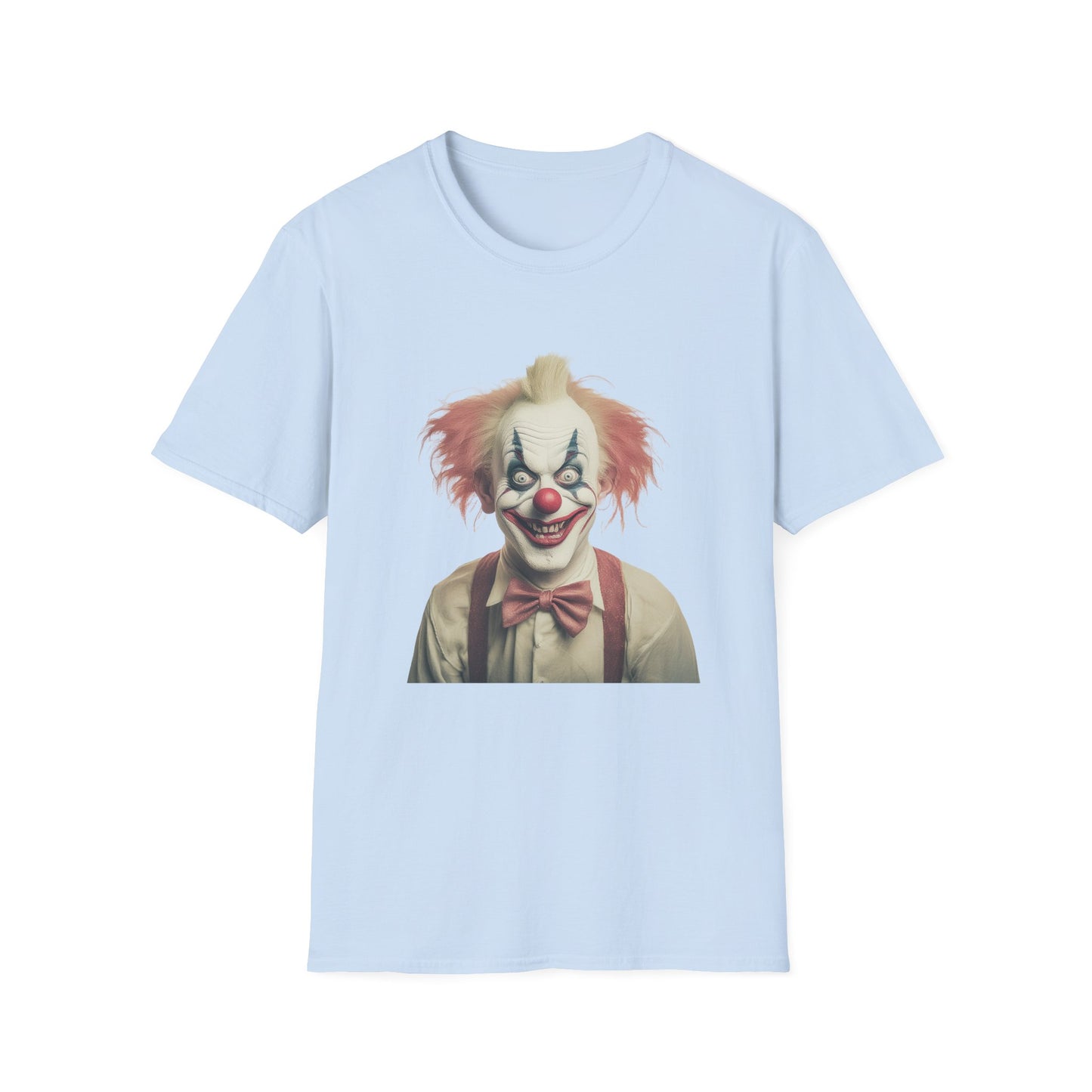 Clown Shirt, T Shirt with Clown, Funny Man Shirt, Tee Shirt with Funny Man, Circus Shirt, Shirt with Circus, Scary Man Shirt, Shirt with Scary Man