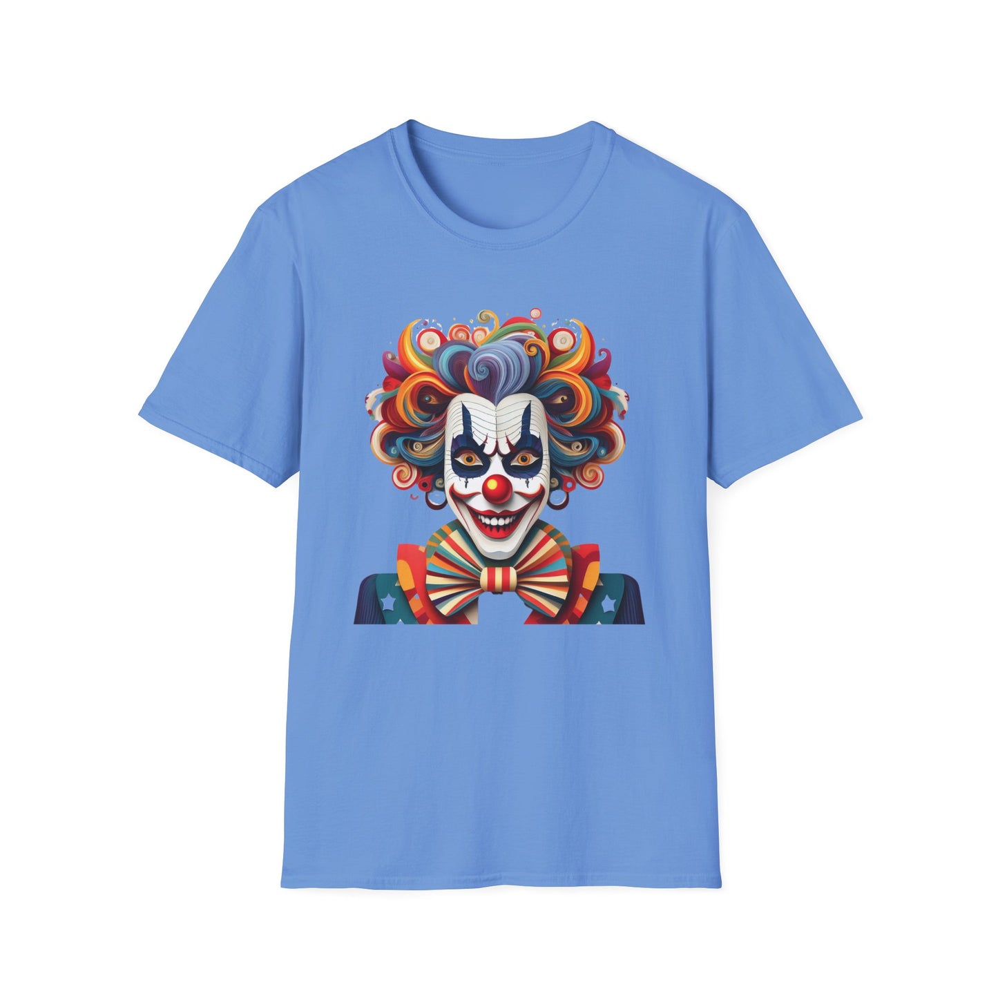 Clown Shirt, T Shirt with Clown, Funny Man Shirt, Tee Shirt with Funny Man, Circus Shirt, Shirt with Circus, Scary Man Shirt, Shirt with Scary Man