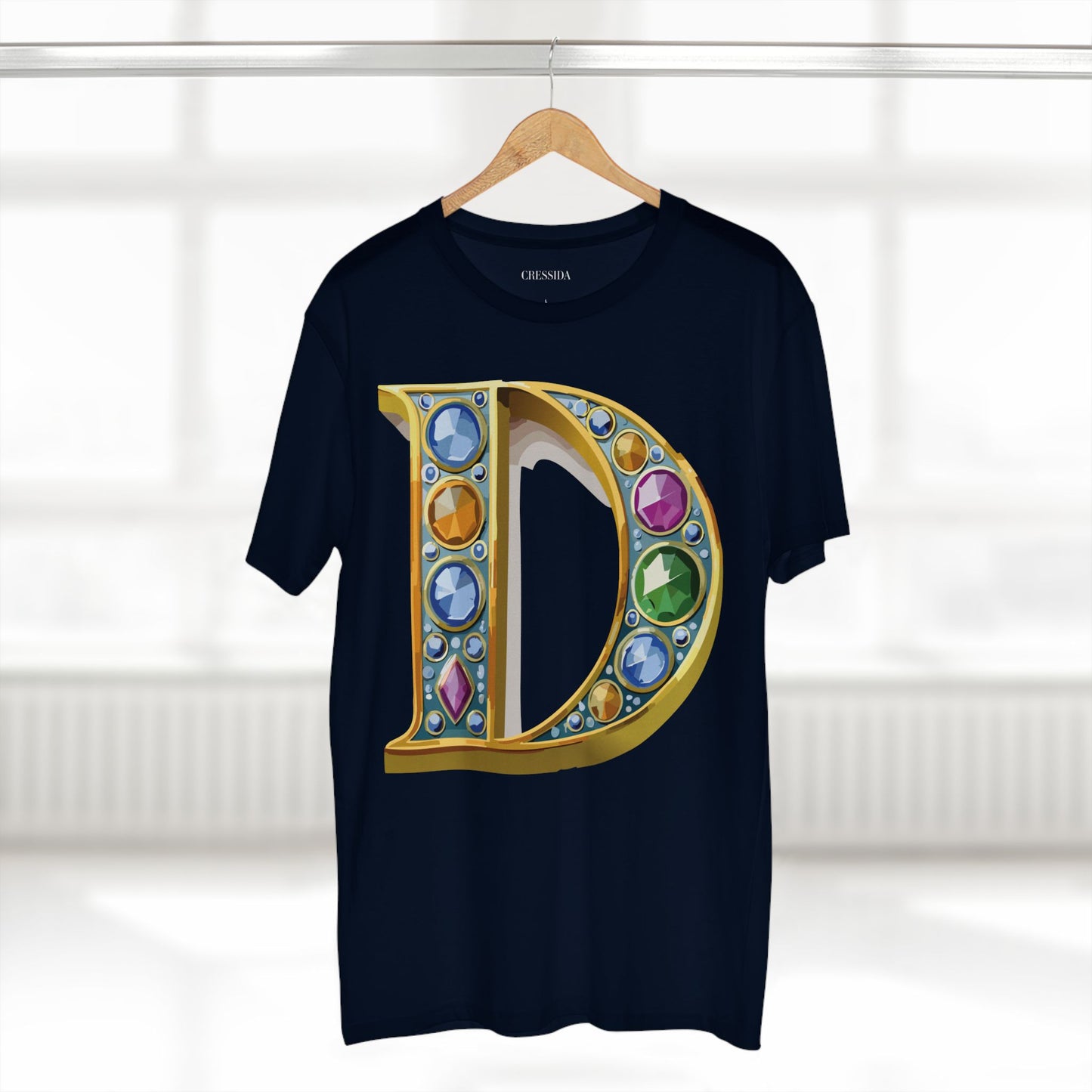 Letter Shirt, Shirt with Letters, Tee Shirt with Gold Letters