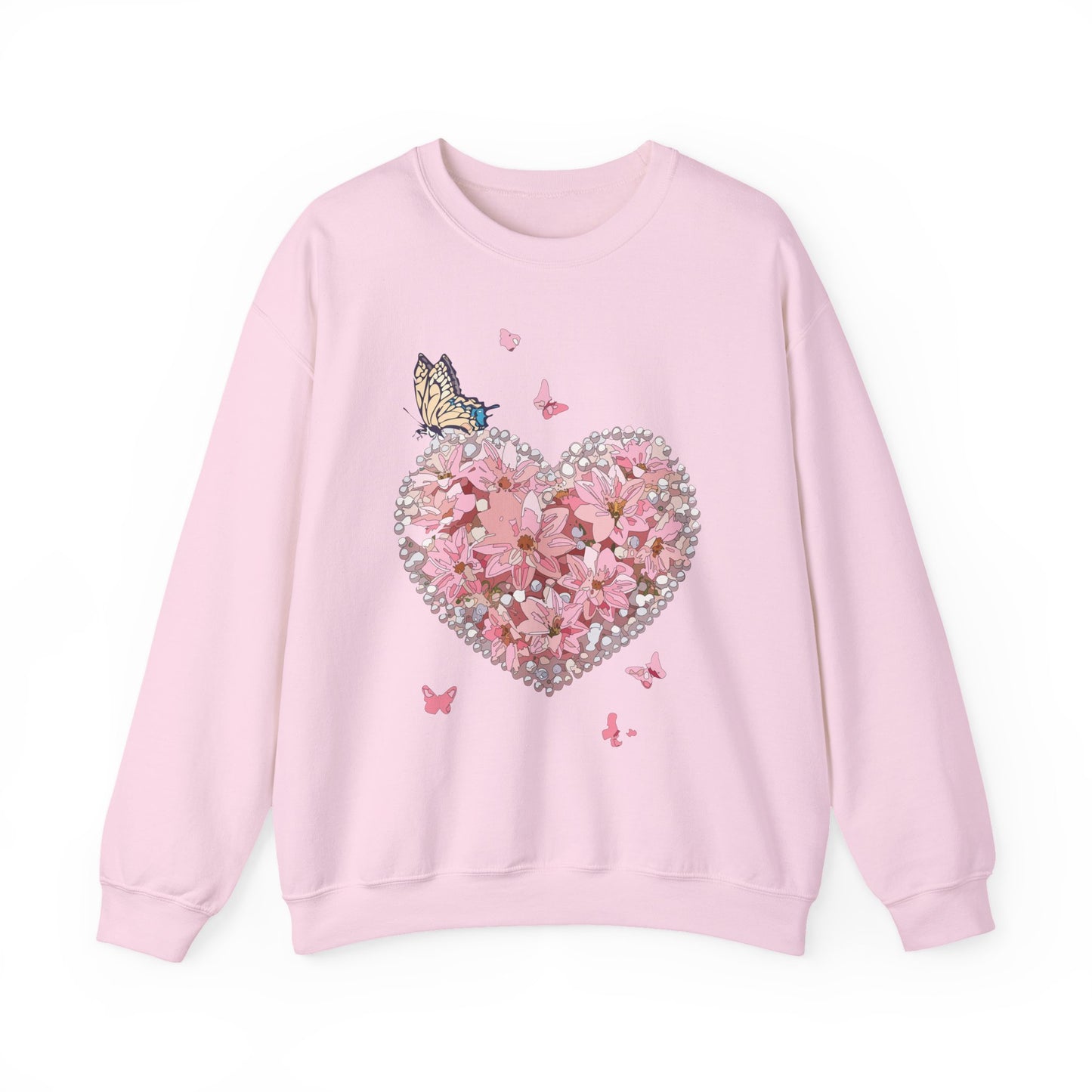 Floral Heart Sweatshirt, Floral Love Sweatshirt, Valentine's Day Sweatshirt, Heart Floral Sweatshirt