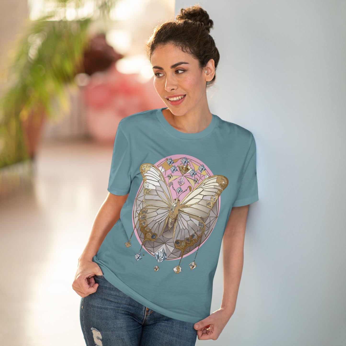 Organic T-shirt with Butterfly