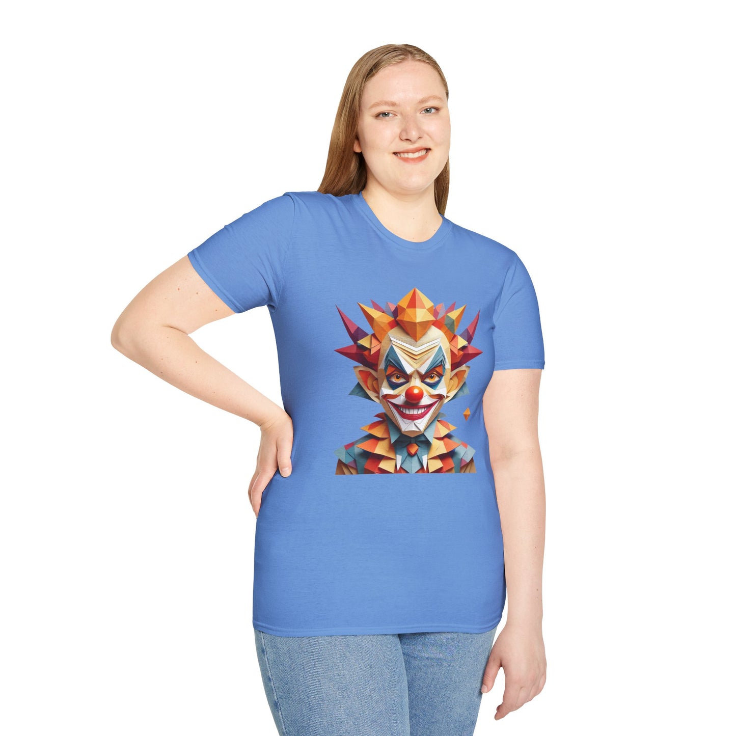 Clown Shirt, T Shirt with Clown, Funny Man Shirt, Tee Shirt with Funny Man, Circus Shirt, Shirt with Circus, Scary Man Shirt, Shirt with Scary Man