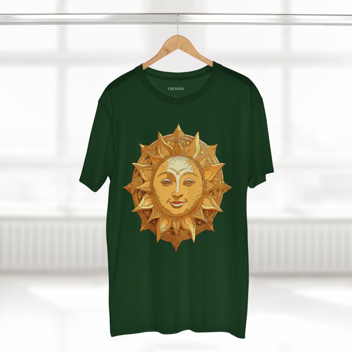 Sun Shirt, Shirt with Sun, Tee Shirt with Gold Sun