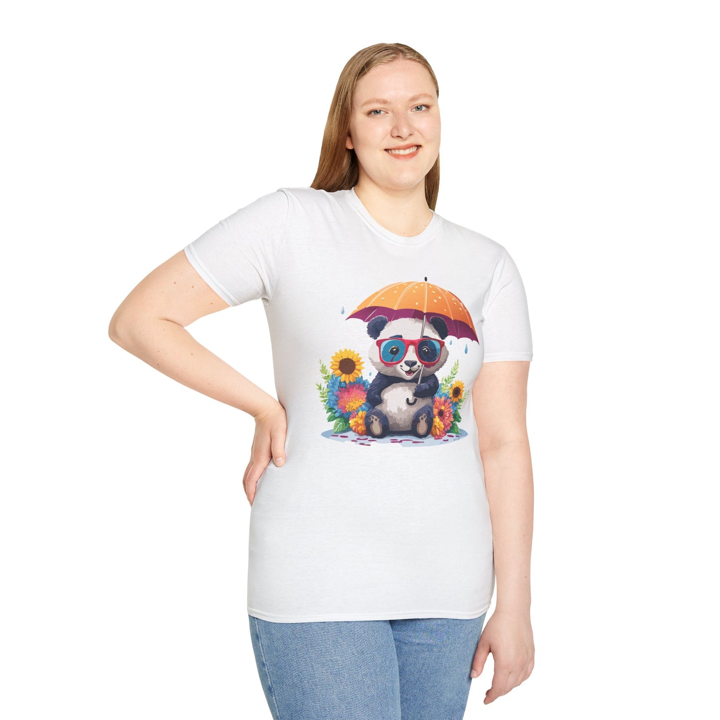 Panda Shirt, T Shirt with Panda, Animal Shirt, Tee Shirt with Animals