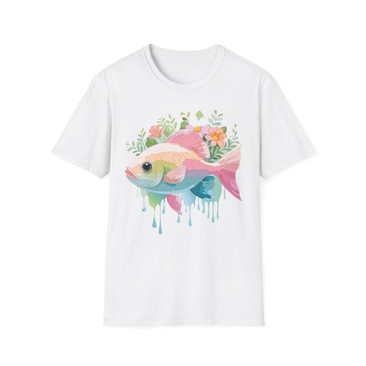 Fish Art Design Shirt, T Shirt with Fish, Graphic Shirt, Tee Shirt with Graphic Design, Shirt with Fish Graphic Art