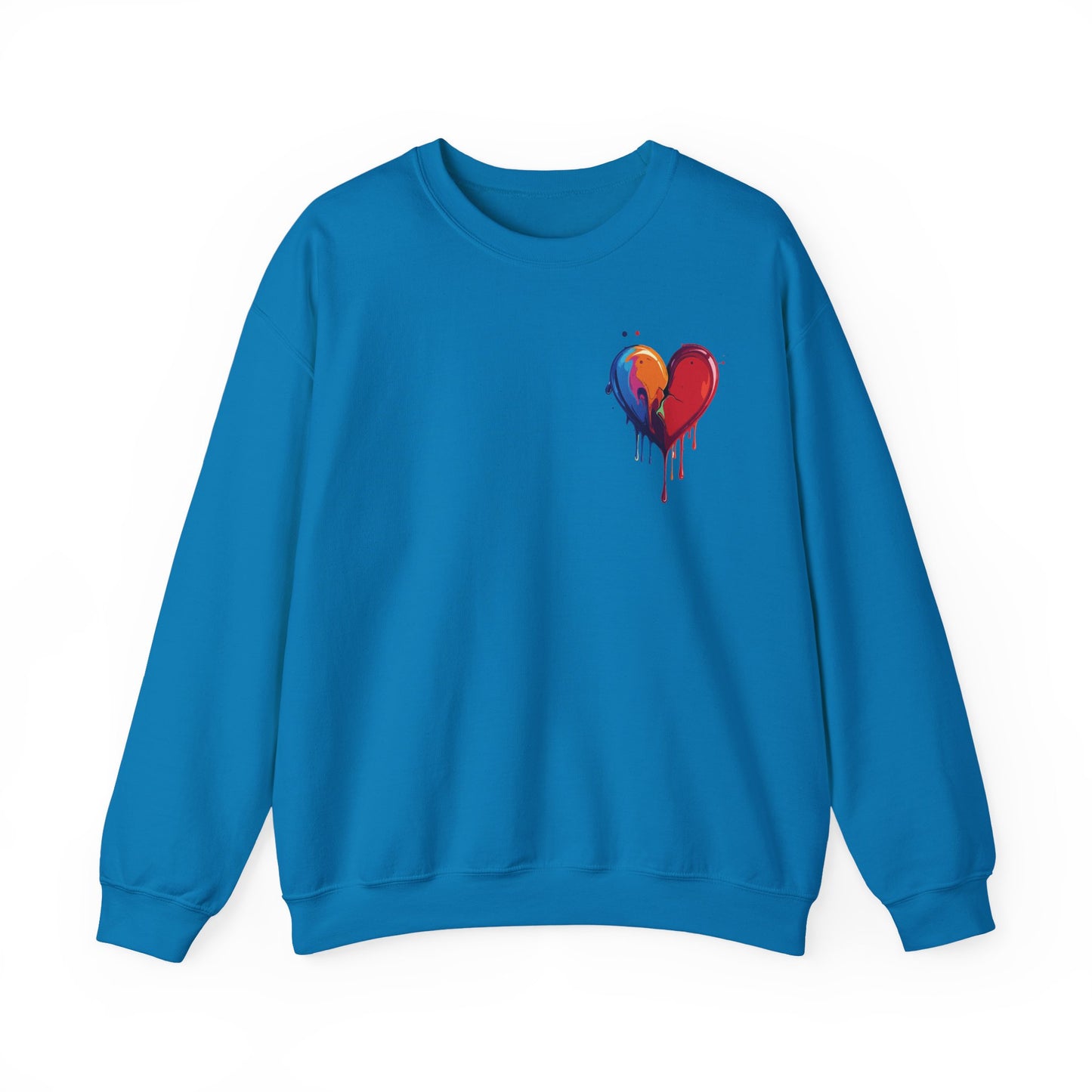 Small Bleeding Heart Sweatshirt, Small Heart Sweatshirt, Valentine's Day Sweatshirt, Heart Sweatshirt 117