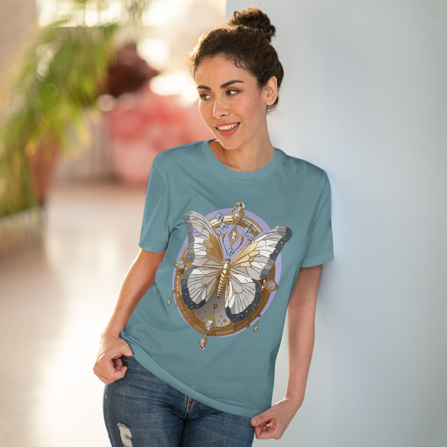 Organic T-shirt with Butterfly