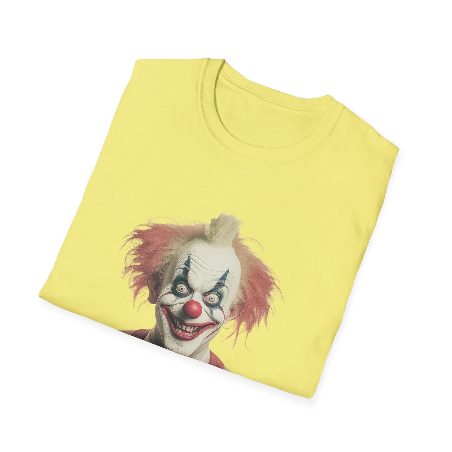Clown Shirt, T Shirt with Clown, Funny Man Shirt, Tee Shirt with Funny Man, Circus Shirt, Shirt with Circus, Scary Man Shirt, Shirt with Scary Man