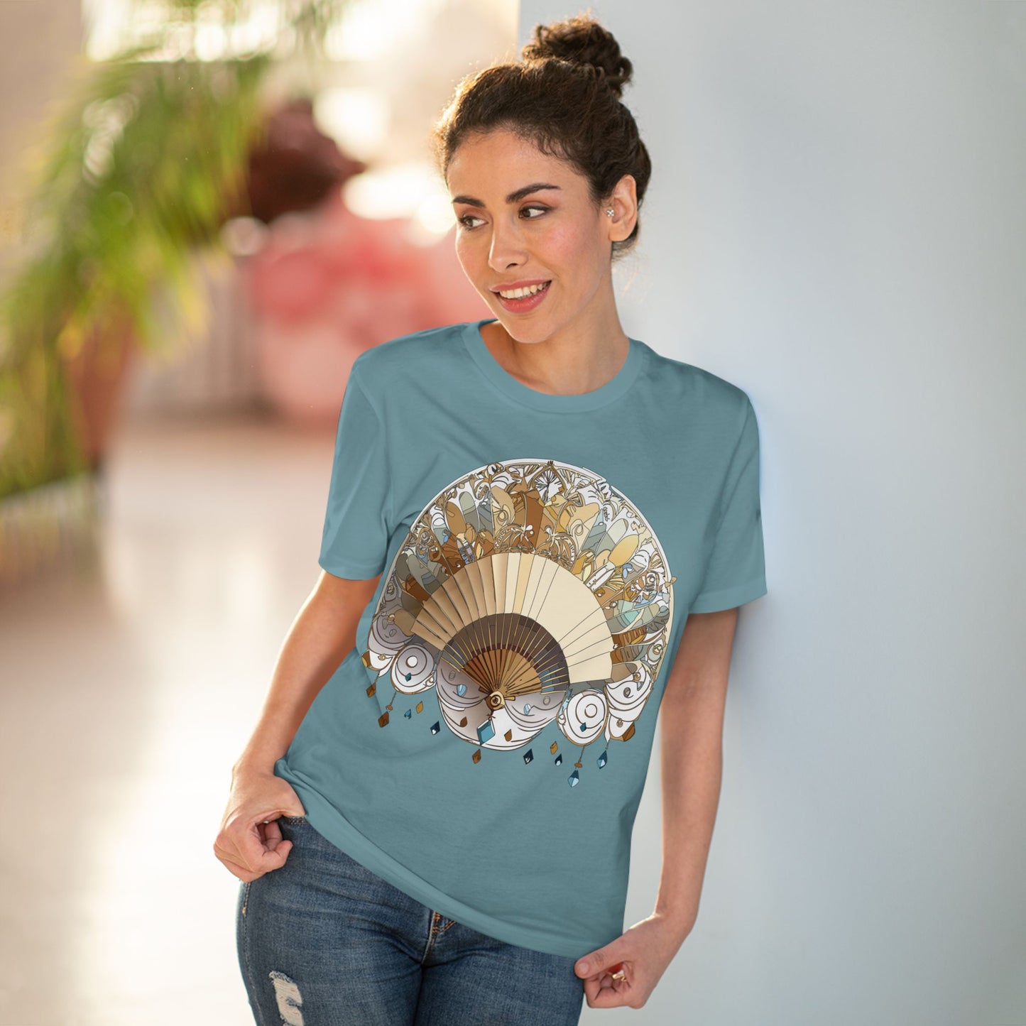 Organic T-shirt with Fan