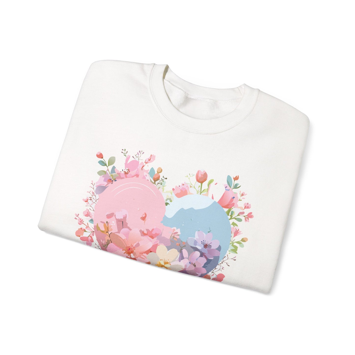 Floral Heart Sweatshirt, Floral Love Sweatshirt, Valentine's Day Sweatshirt, Heart Floral Sweatshirt