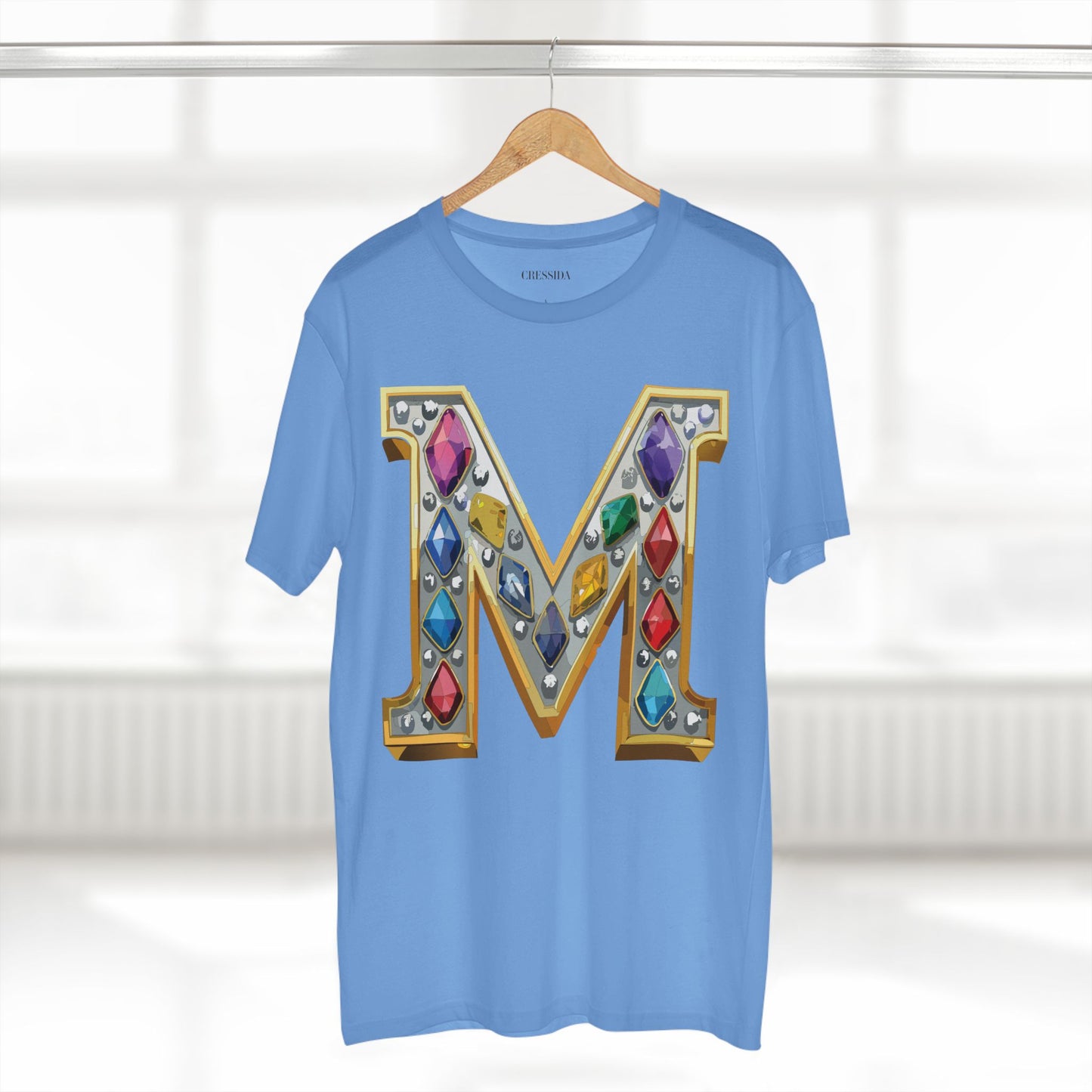 Letter Shirt, Shirt with Letters, Tee Shirt with Gold Letters