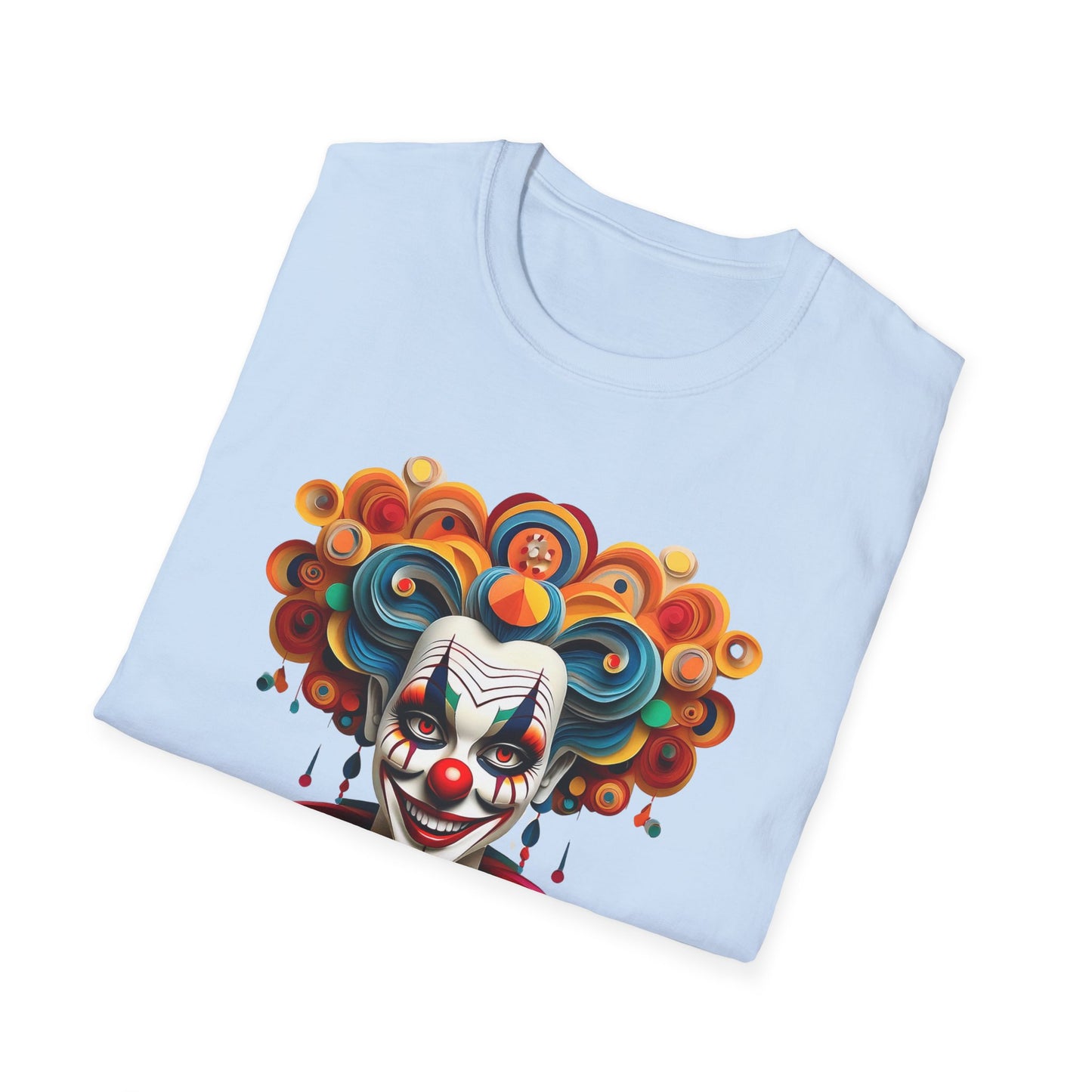 Clown Shirt, T Shirt with Clown, Funny Man Shirt, Tee Shirt with Funny Man, Circus Shirt, Shirt with Circus, Scary Man Shirt, Shirt with Scary Man